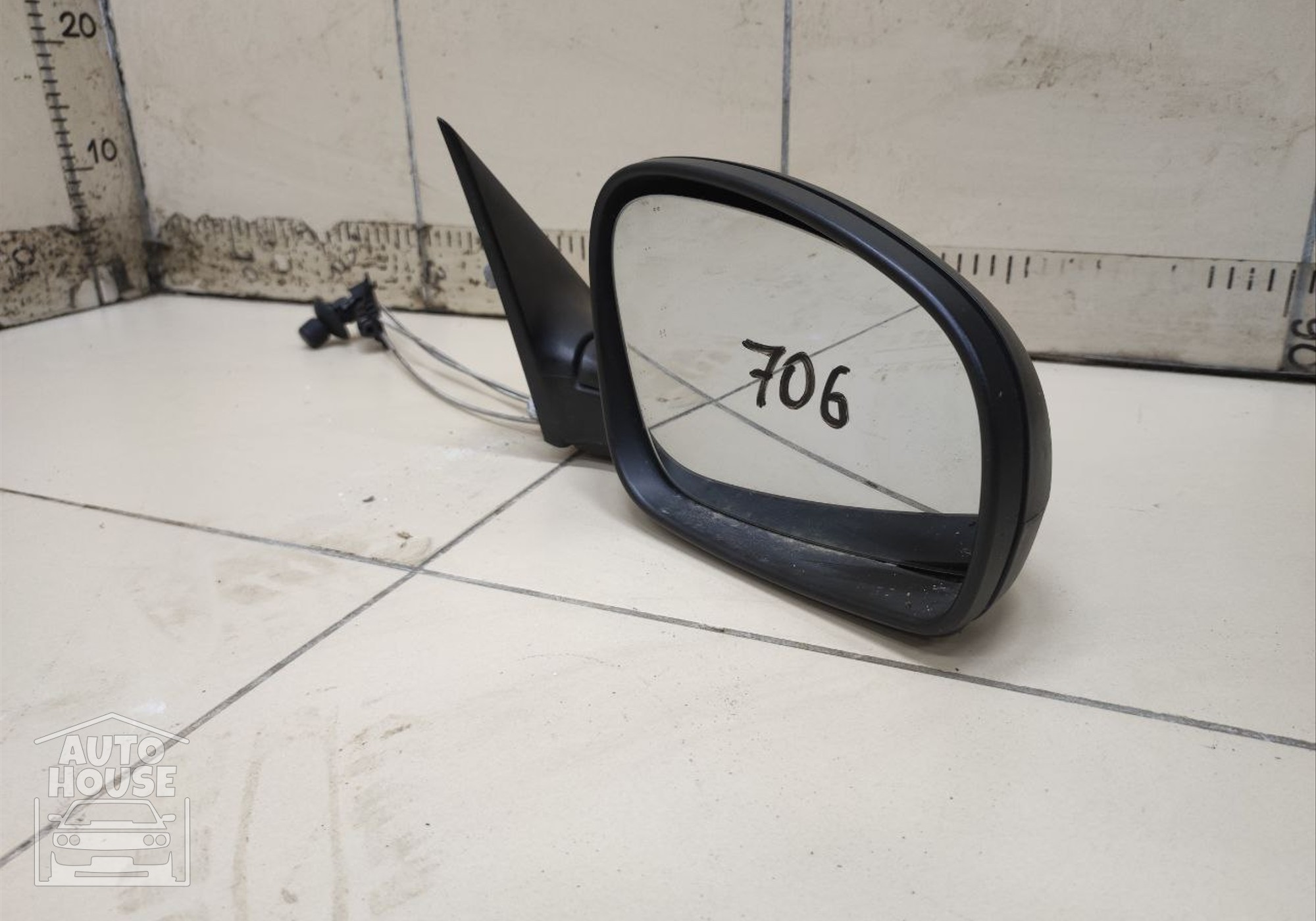 5J1857502AT Зеркало заднего вида боковое правое механическое для Skoda Fabia II (с 2006 по 2014)