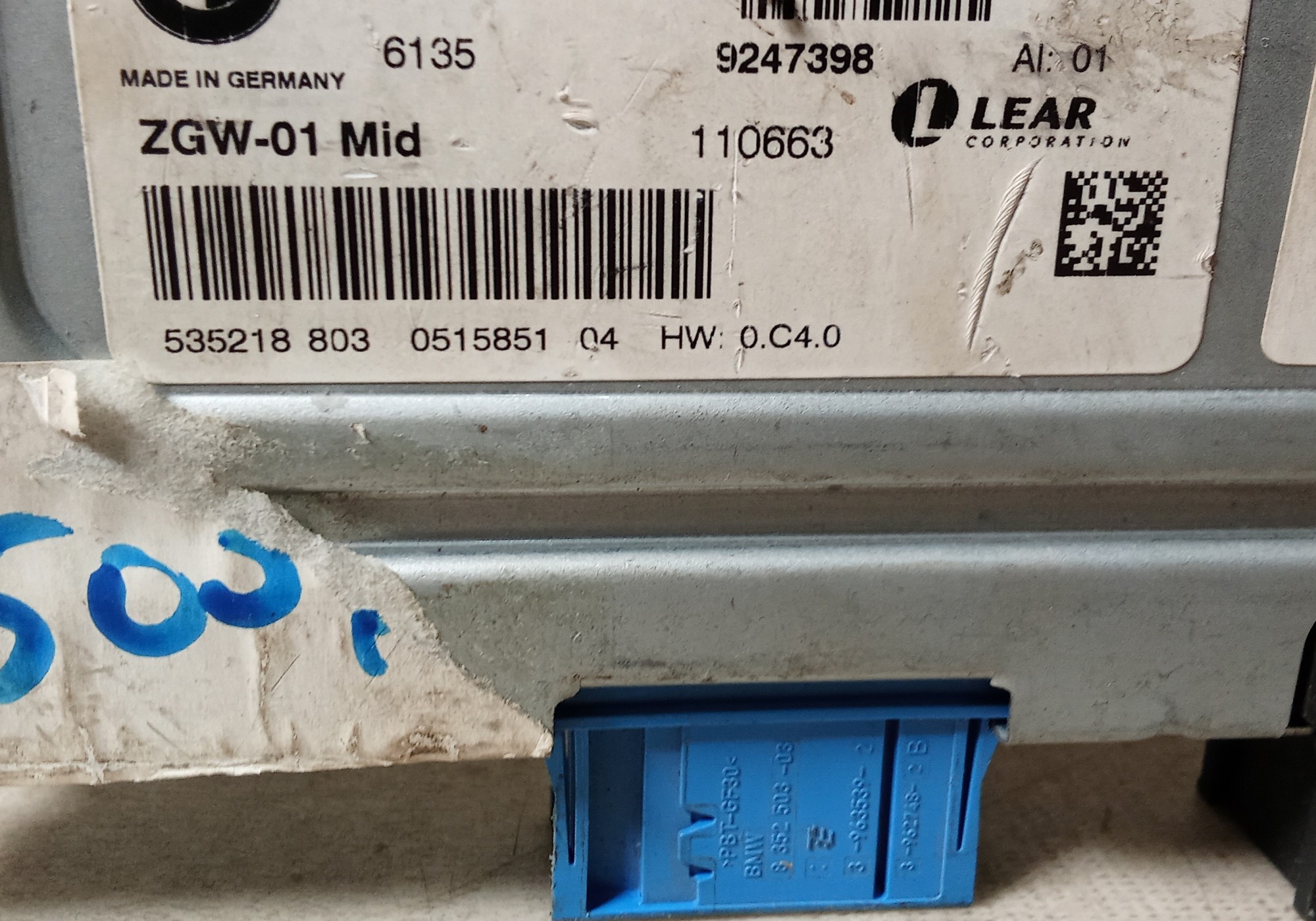 9247398 Блок управления светом для BMW 7 F01/F02/F03/F04 (с 2008 по 2015)