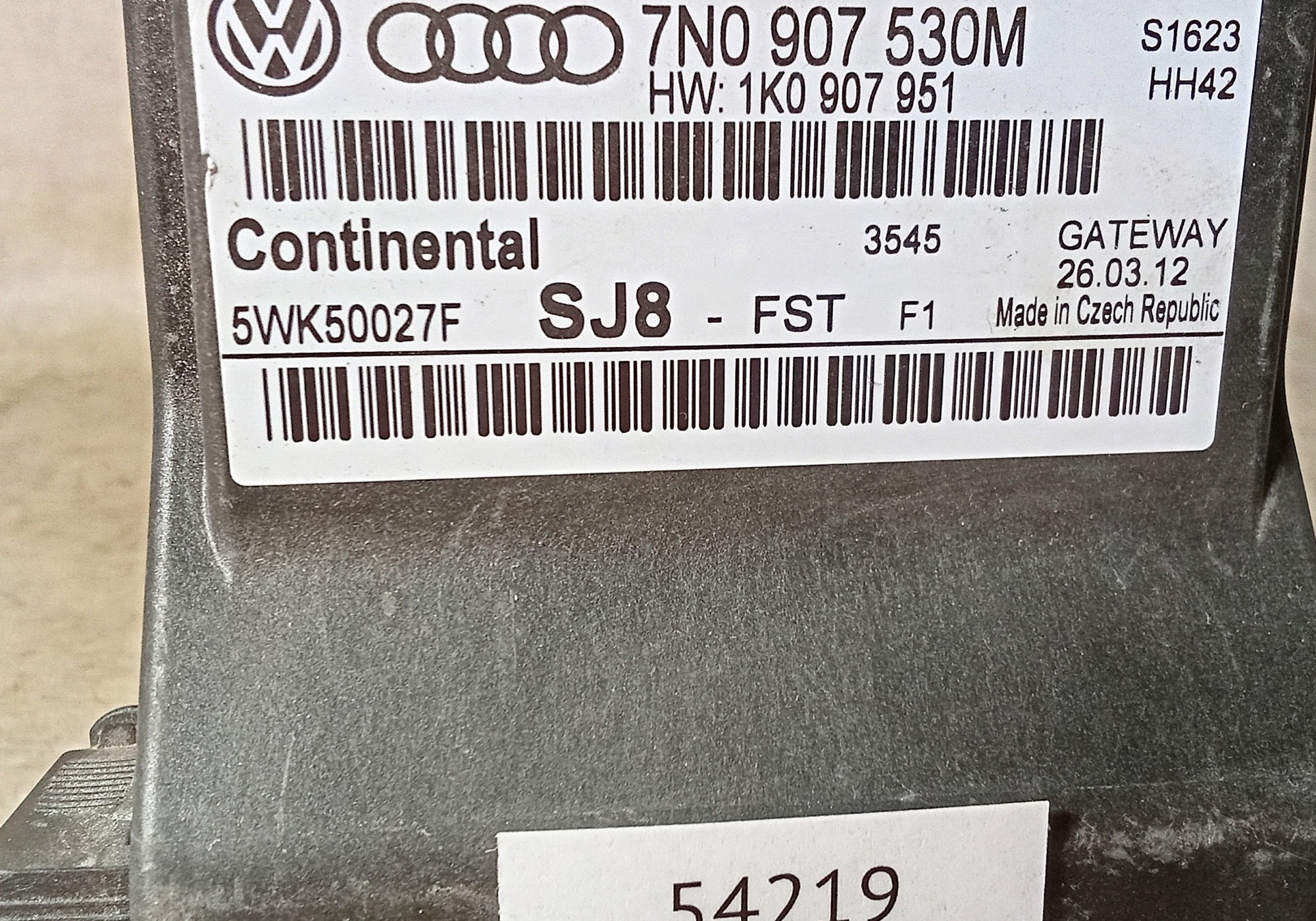 7N0907530M Блок управления системы контроля давления в шинах для Audi S3