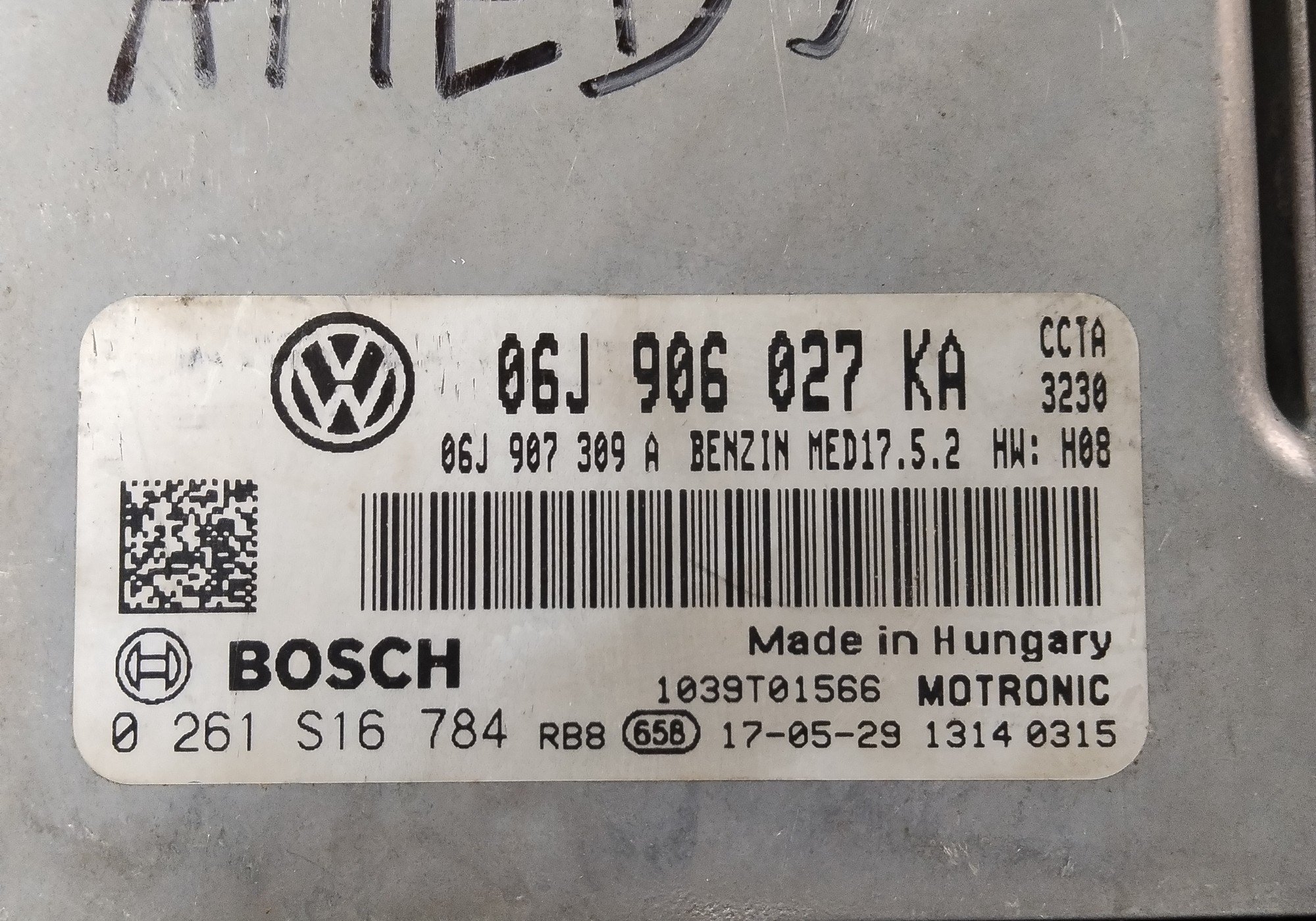 06J906027KA Блок управления двигателем для Volkswagen Tiguan