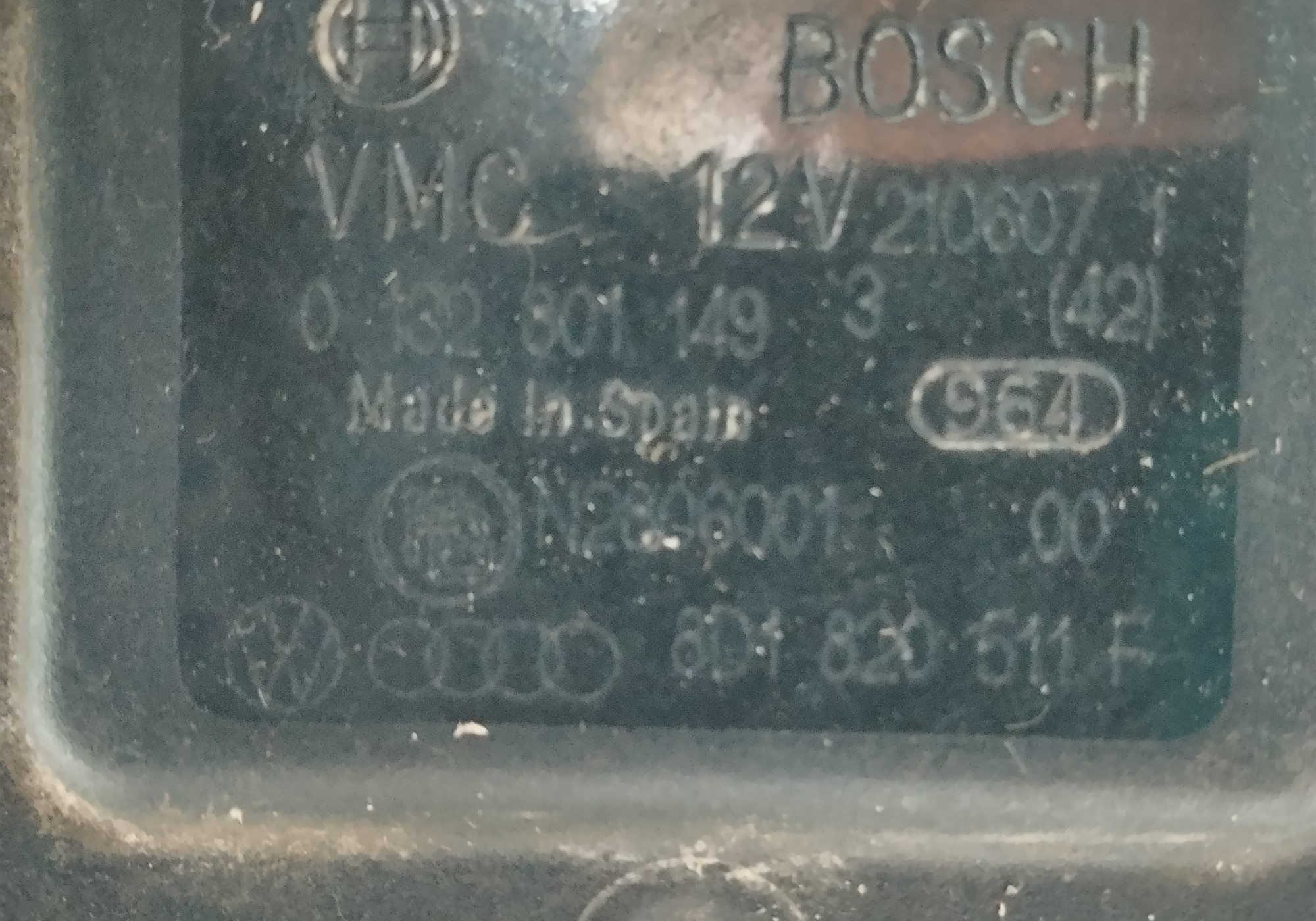 0132801149 Моторчик заслонки печки для Volkswagen