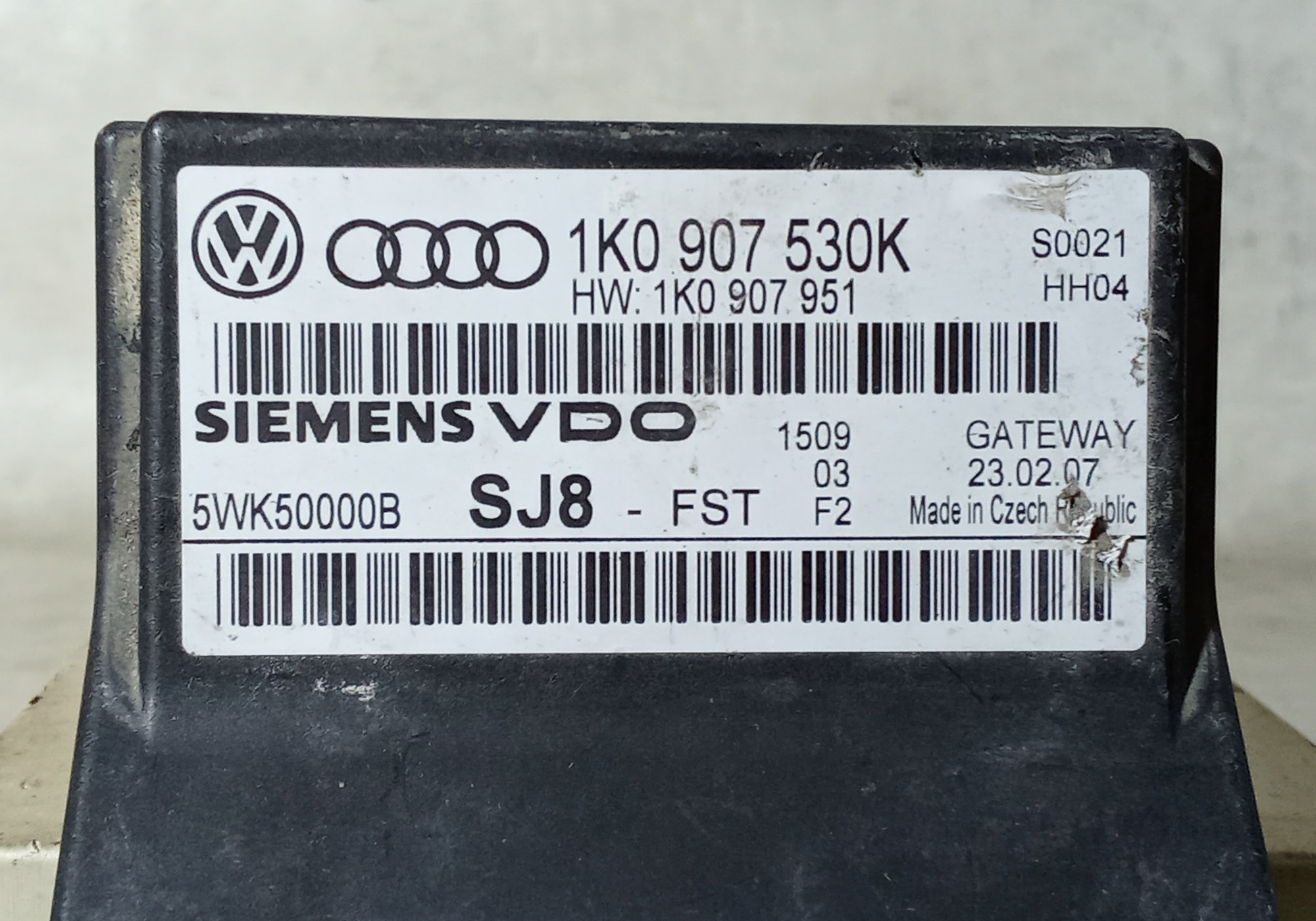 1K0907530K Блок gatewey для Audi S3 8P (с 2006 по 2012)