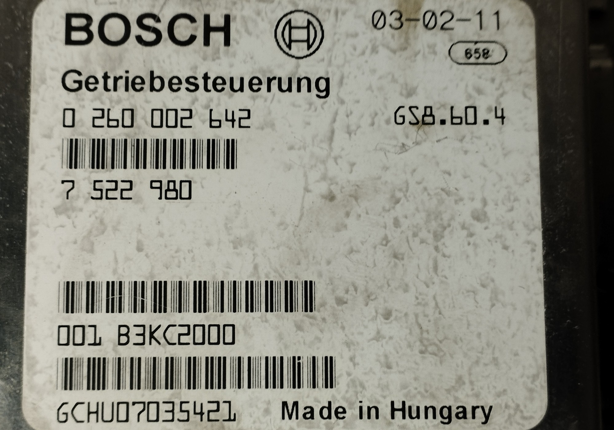 0260002642 Блок управления АКПП для BMW X3