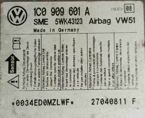 1C0909601A Блок управления подушками безопасности для Skoda Fabia