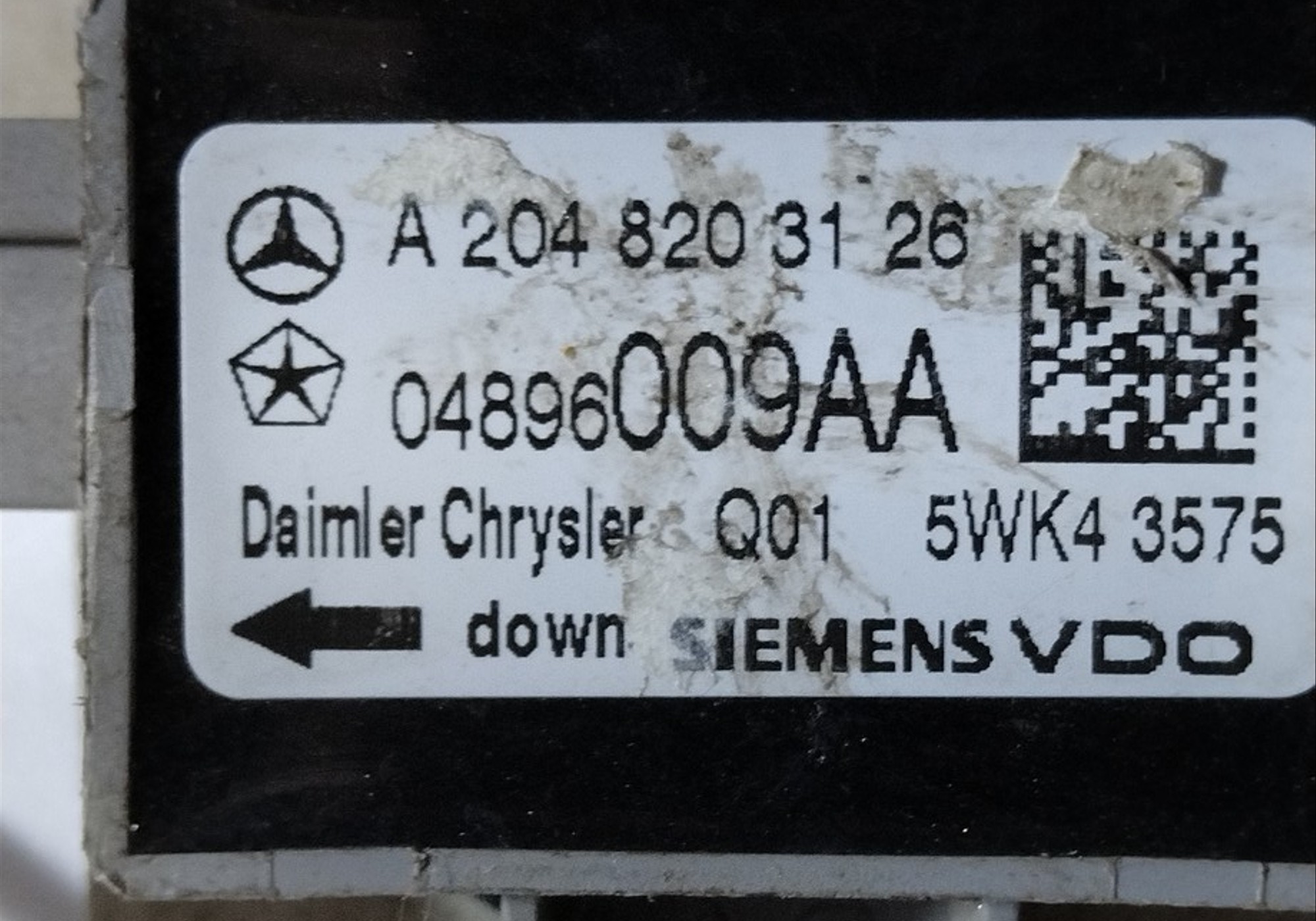 A2048203126 Датчик удара для Mercedes-Benz