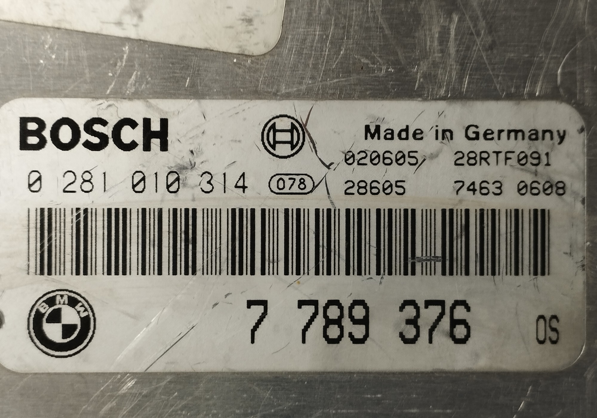 7789376 Блок управления двигателем для BMW 7