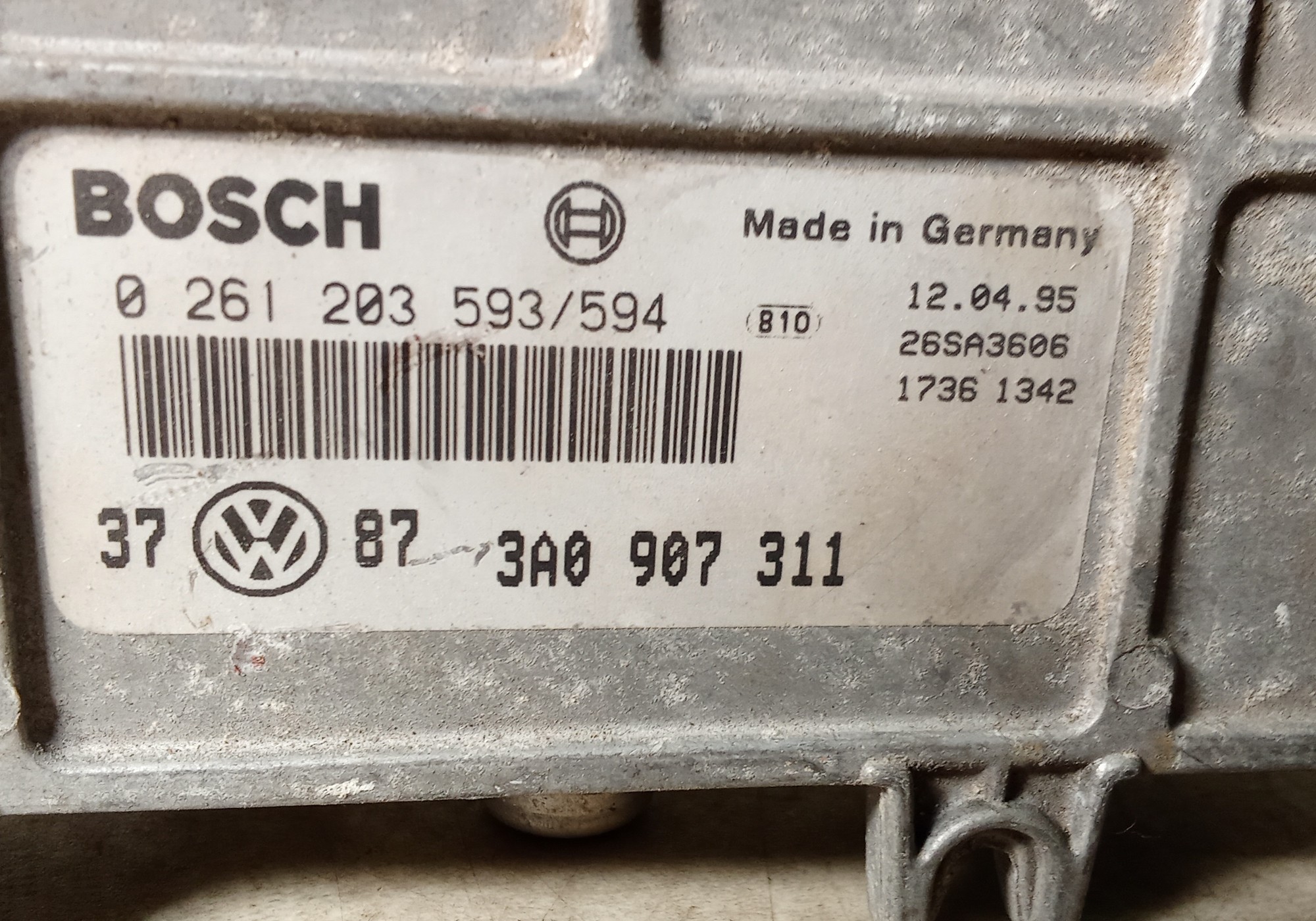 3A0907311 Блок управления двигателем для Volkswagen Vento III (с 1991 по 1998)
