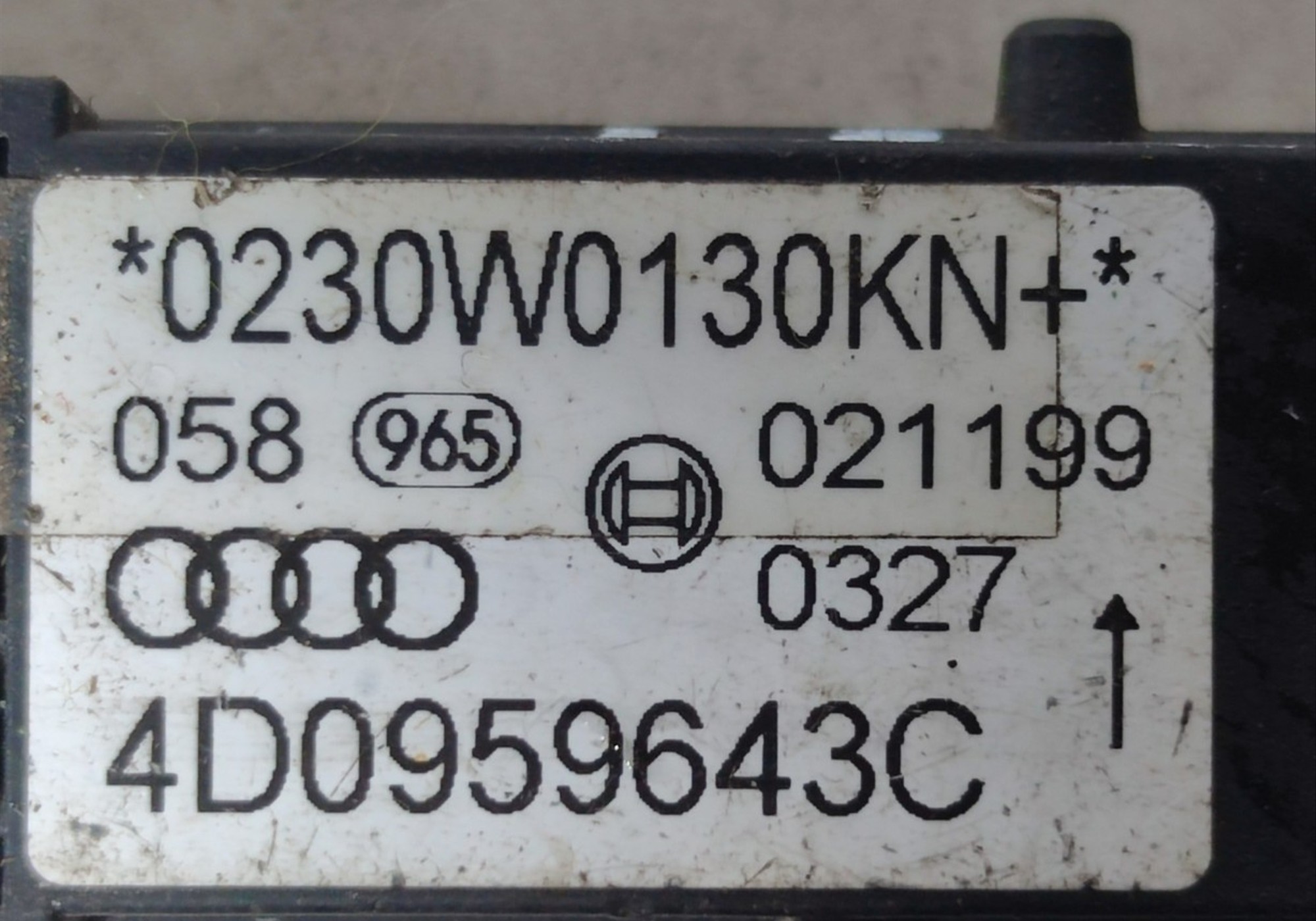 4D0959643C Датчик удара для Audi A8 D2 (с 1994 по 2002)