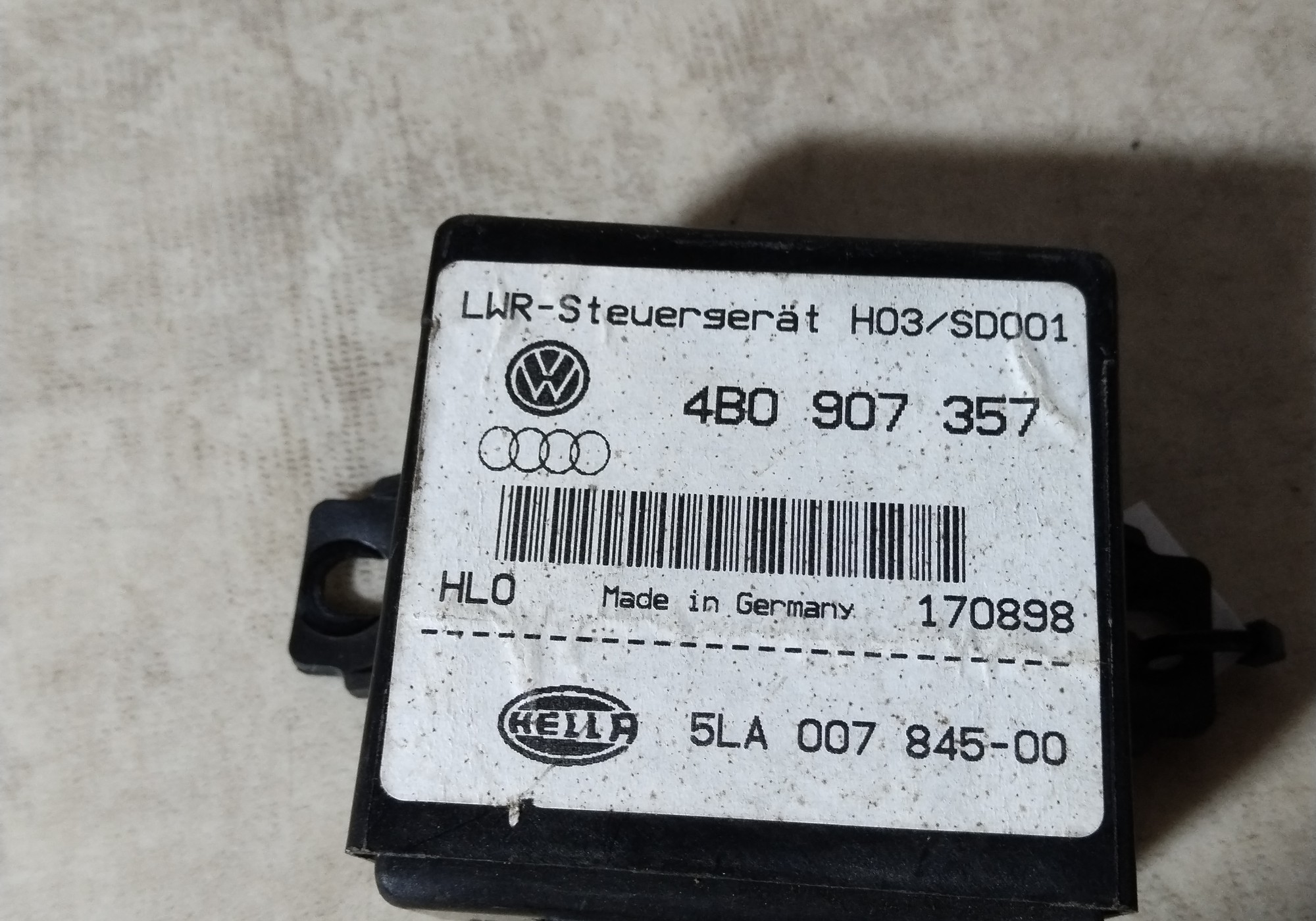 4B0907357 Блок корректора фар для Audi