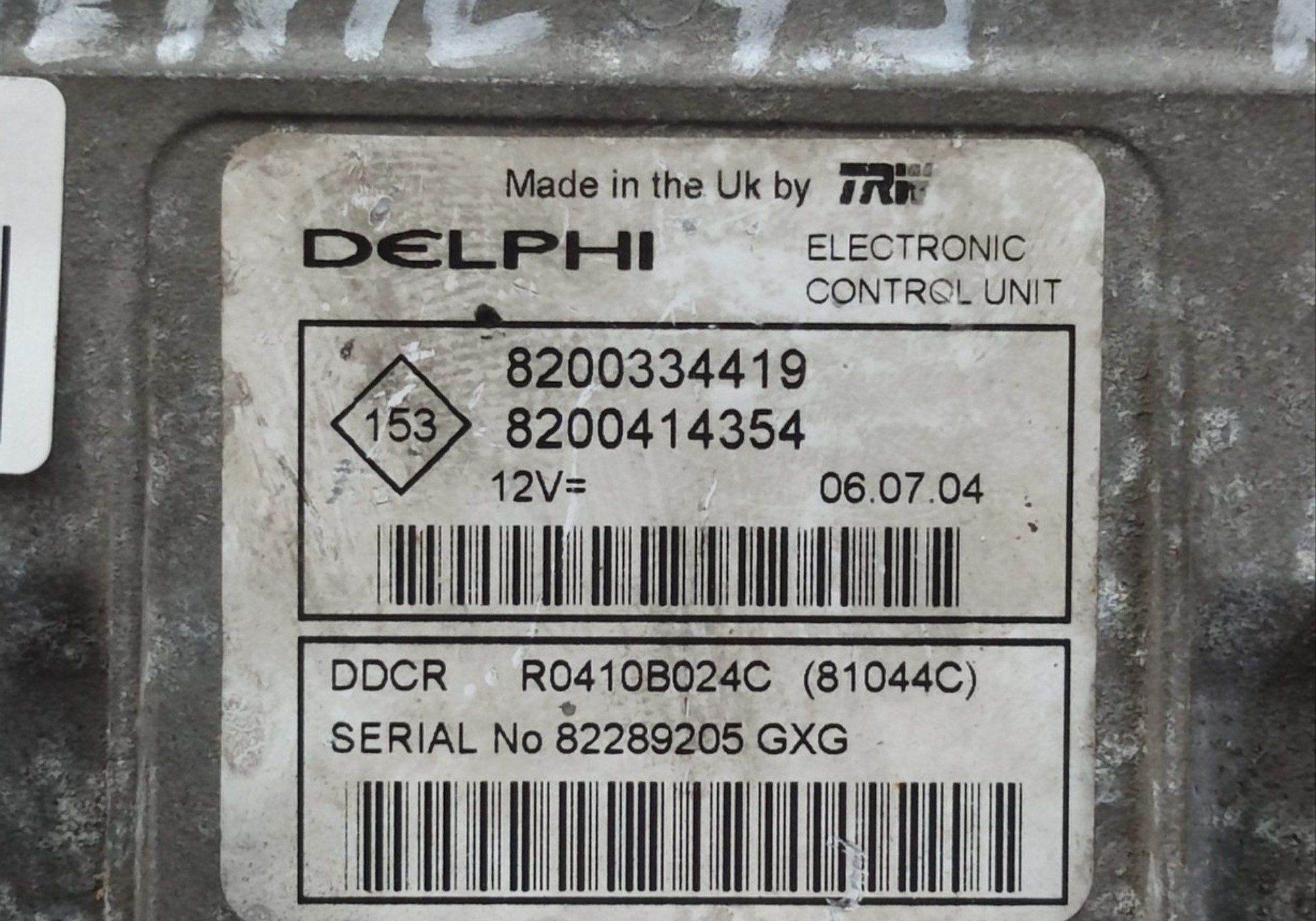 8200334419 Блок управления двигателем для Renault