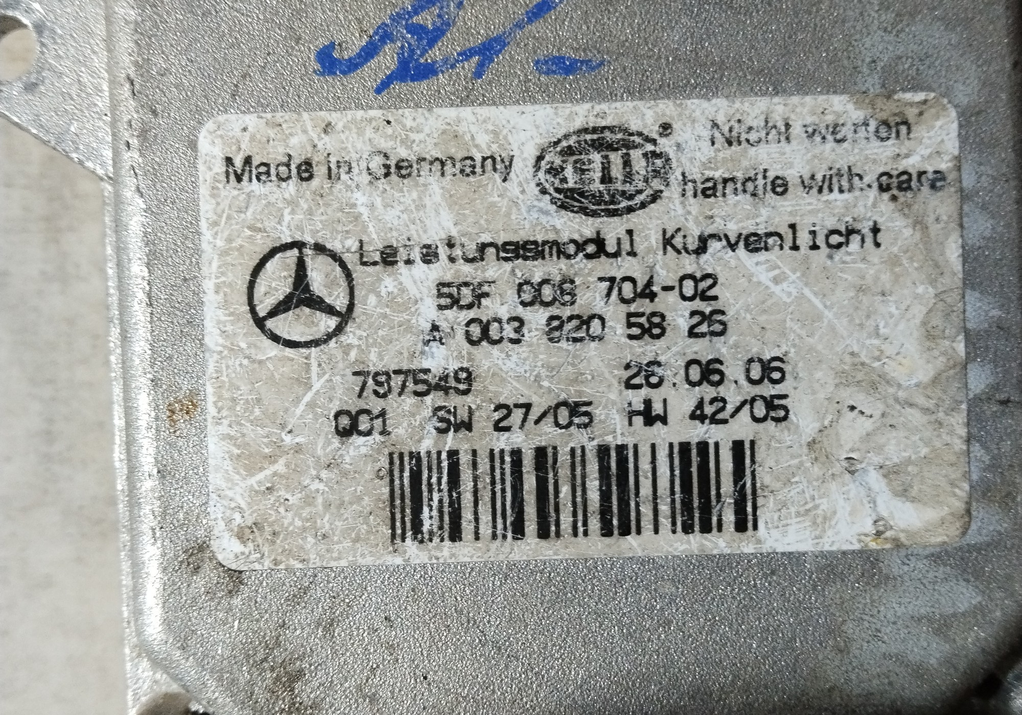 A0038205826 Блок розжига ксеноновой лампы для Mercedes-Benz CLS-class