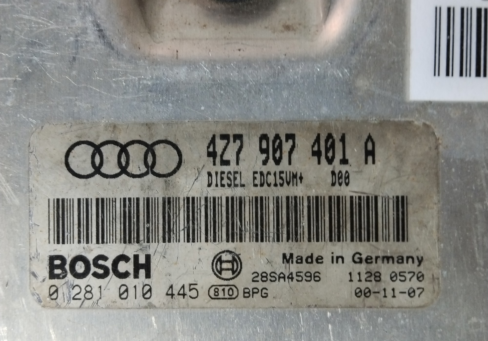 4Z7907401A Блок управления двигателем для Audi A6 Allroad