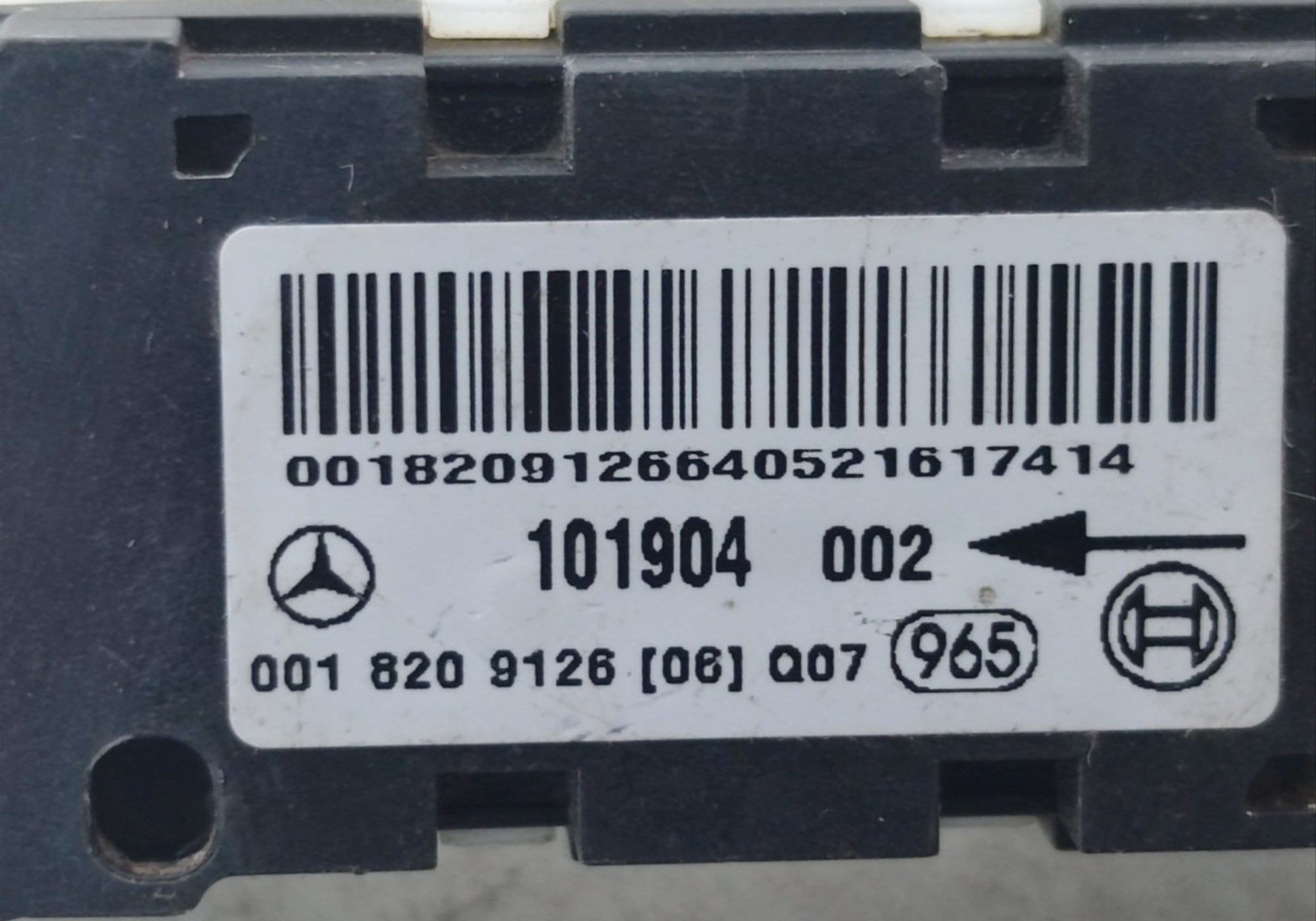 0018209126 Датчик удара для Mercedes-Benz CL-class C215 (с 1999 по 2006)