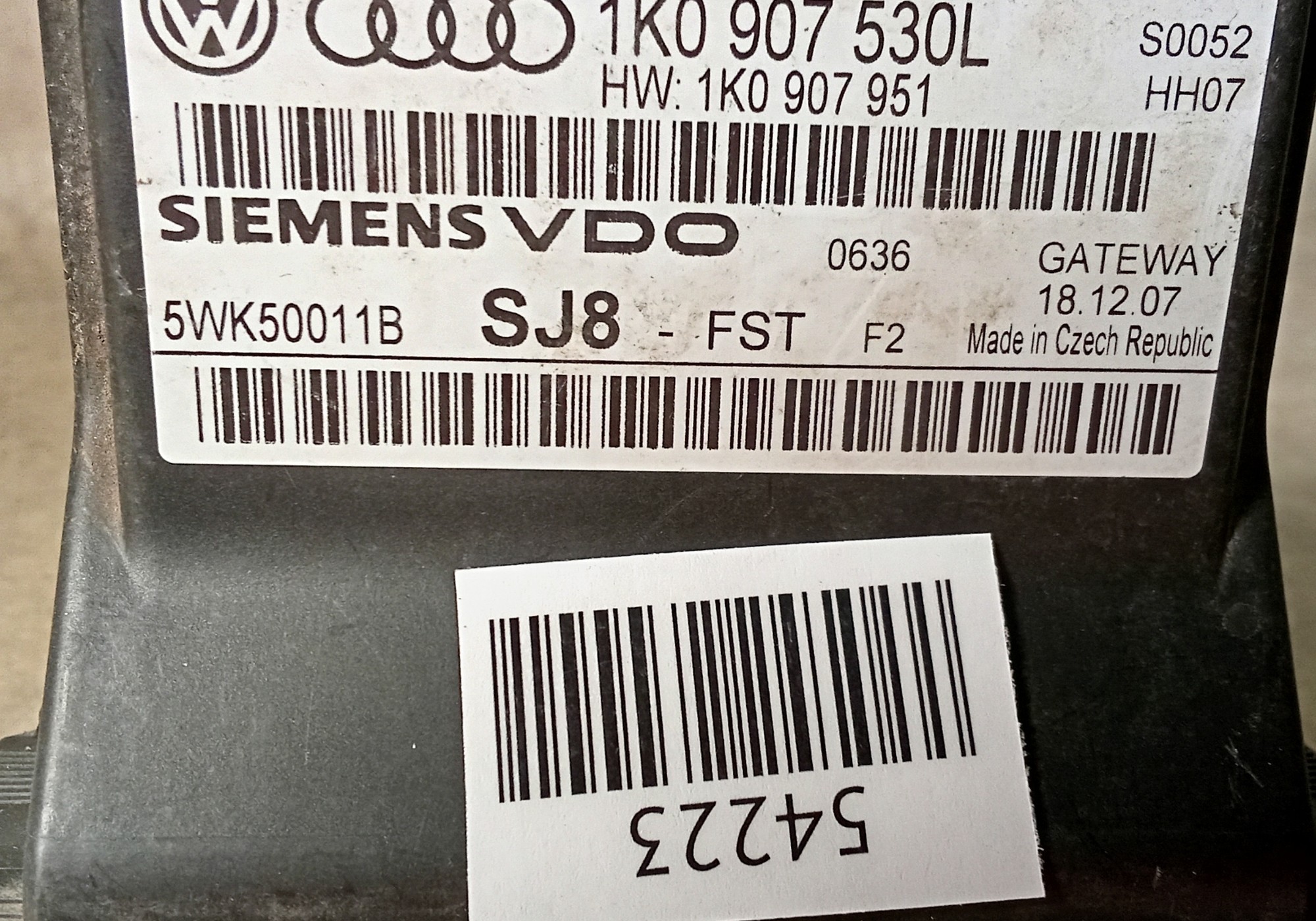 1K0907530L Блок комфорта для Audi S3