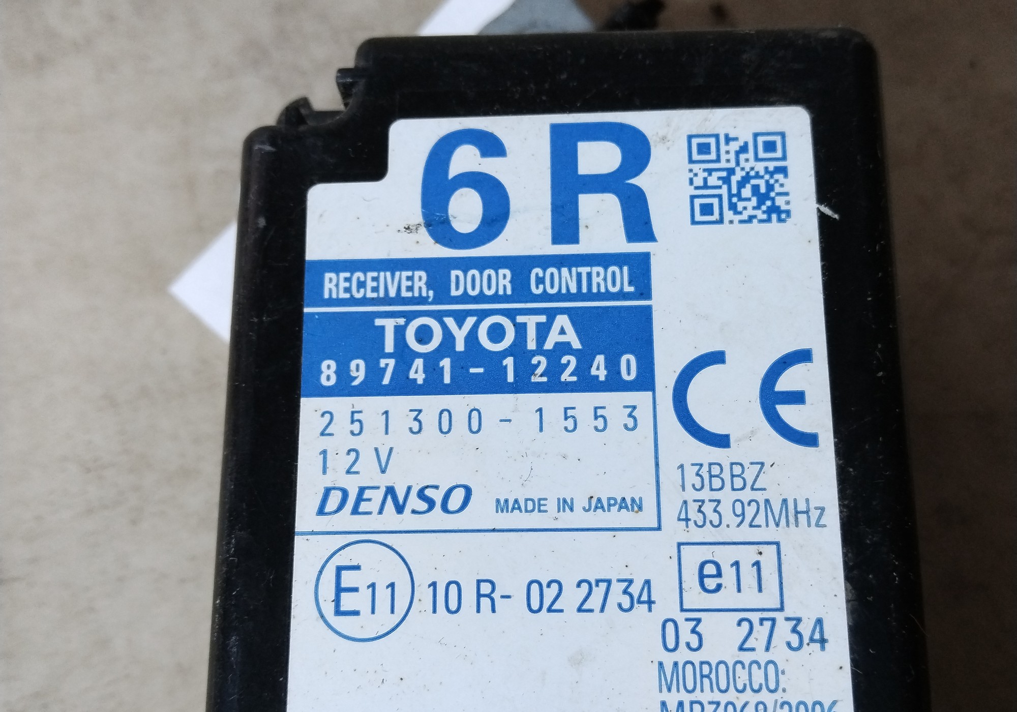 8974112240 Блок управления дверьми для Toyota Axio