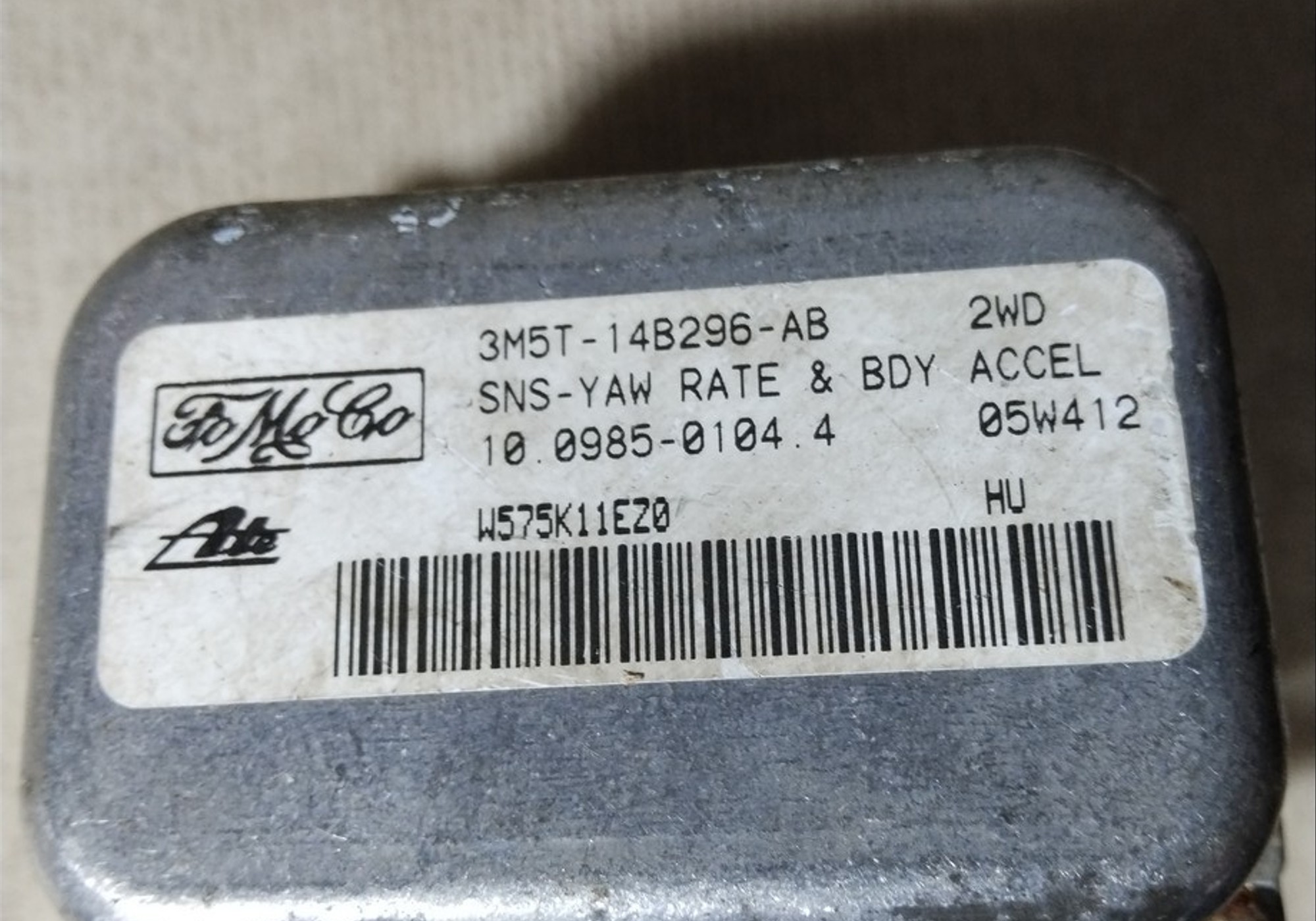 3M5T14B296AB Датчик ускорения для Volvo S40