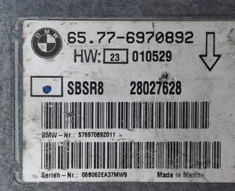 65776970892 Блок управления подушками безопасности для BMW 7 E65/E66 (с 2001 по 2008)