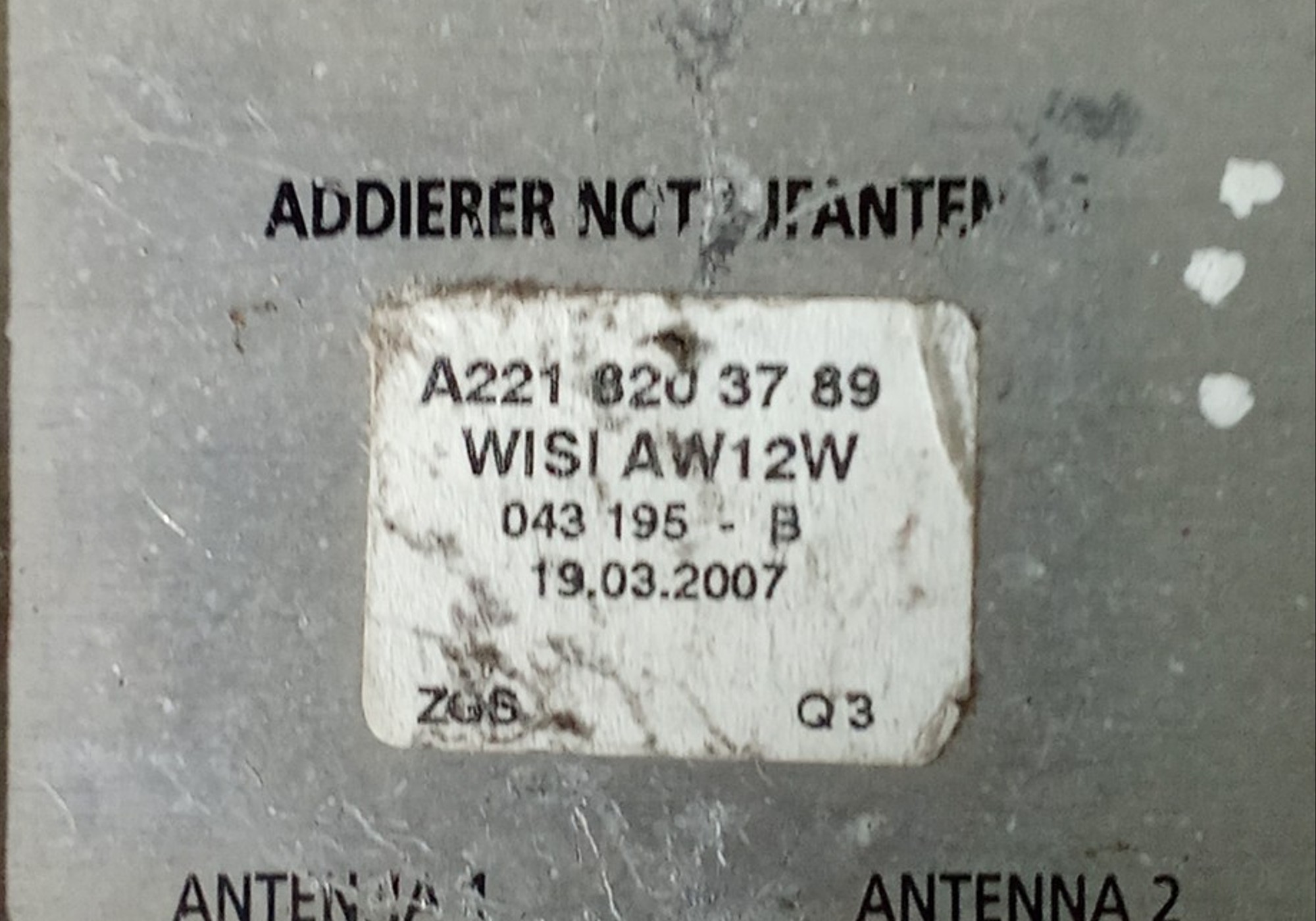 A2218203789 Антенна для Mercedes-Benz SL-class