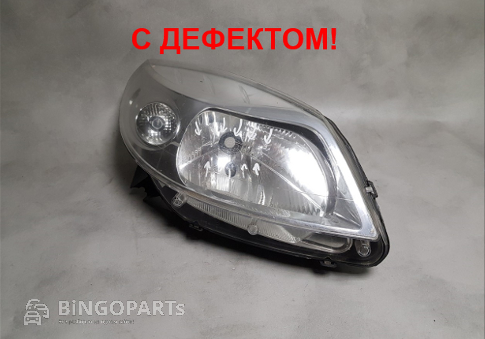 8200733877 Фара правая R для Renault Sandero I (с 2007 по 2014)