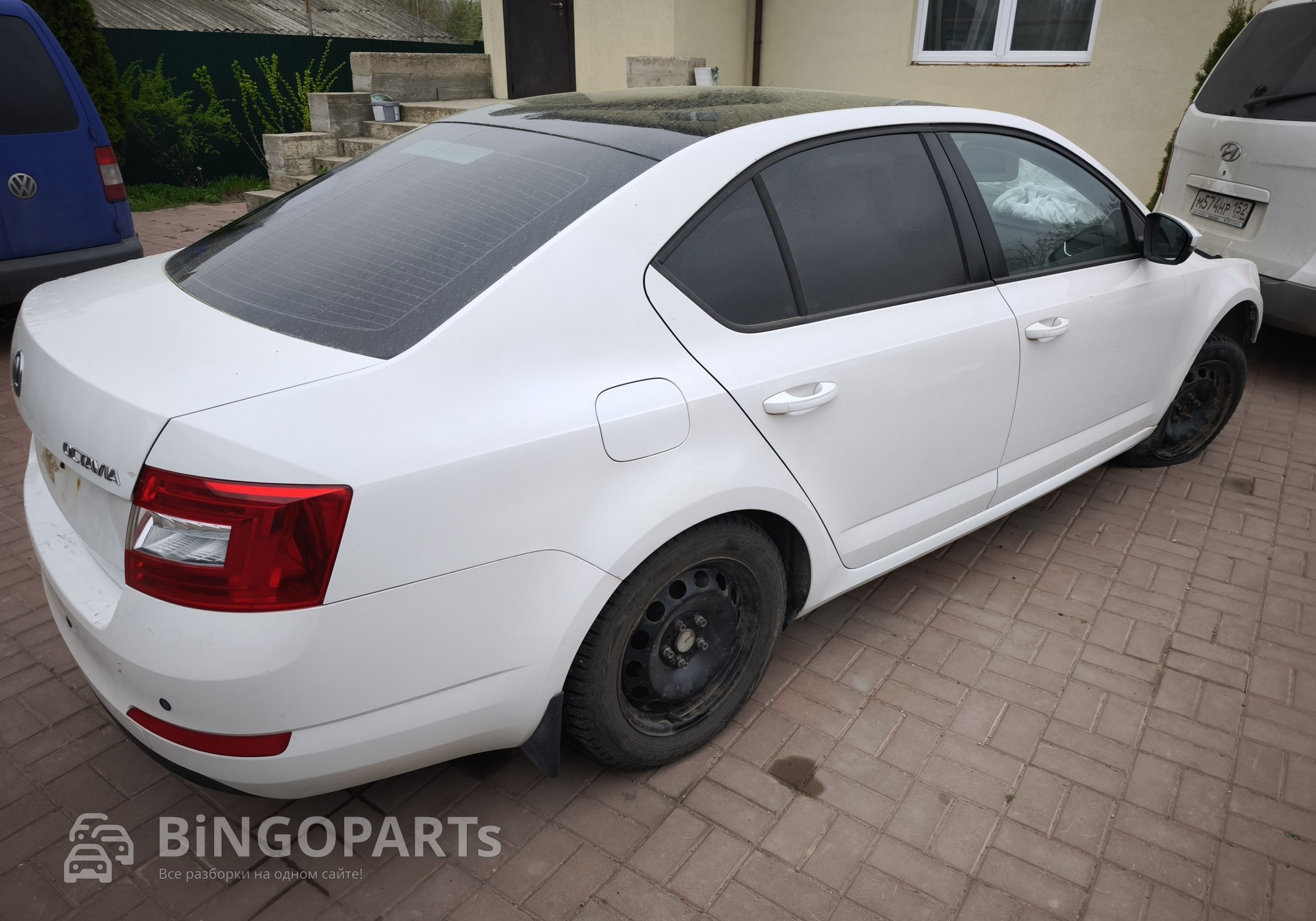 Голый кузов А7 белый для Skoda Octavia III (с 2012)