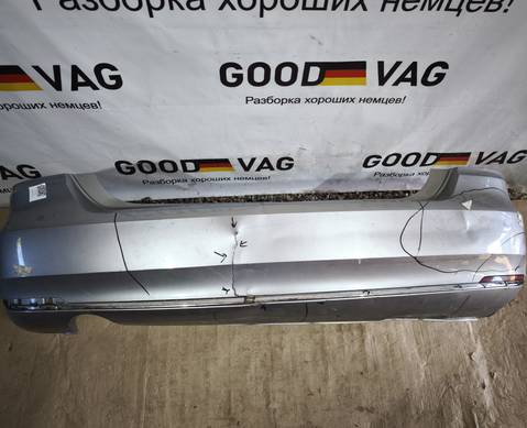 6RU807421D Бампер задний серебристый Поло 5 2015-2020 для Volkswagen Polo V (с 2009 по 2020)