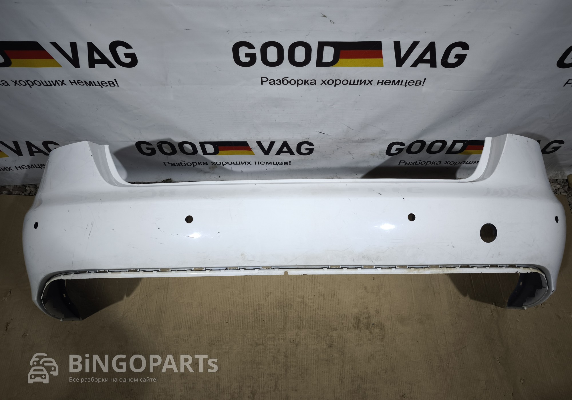 8K5807511 Бампер задний белый A4 B8 2007-2011 для Audi A4 B8 (с 2007 по 2015)