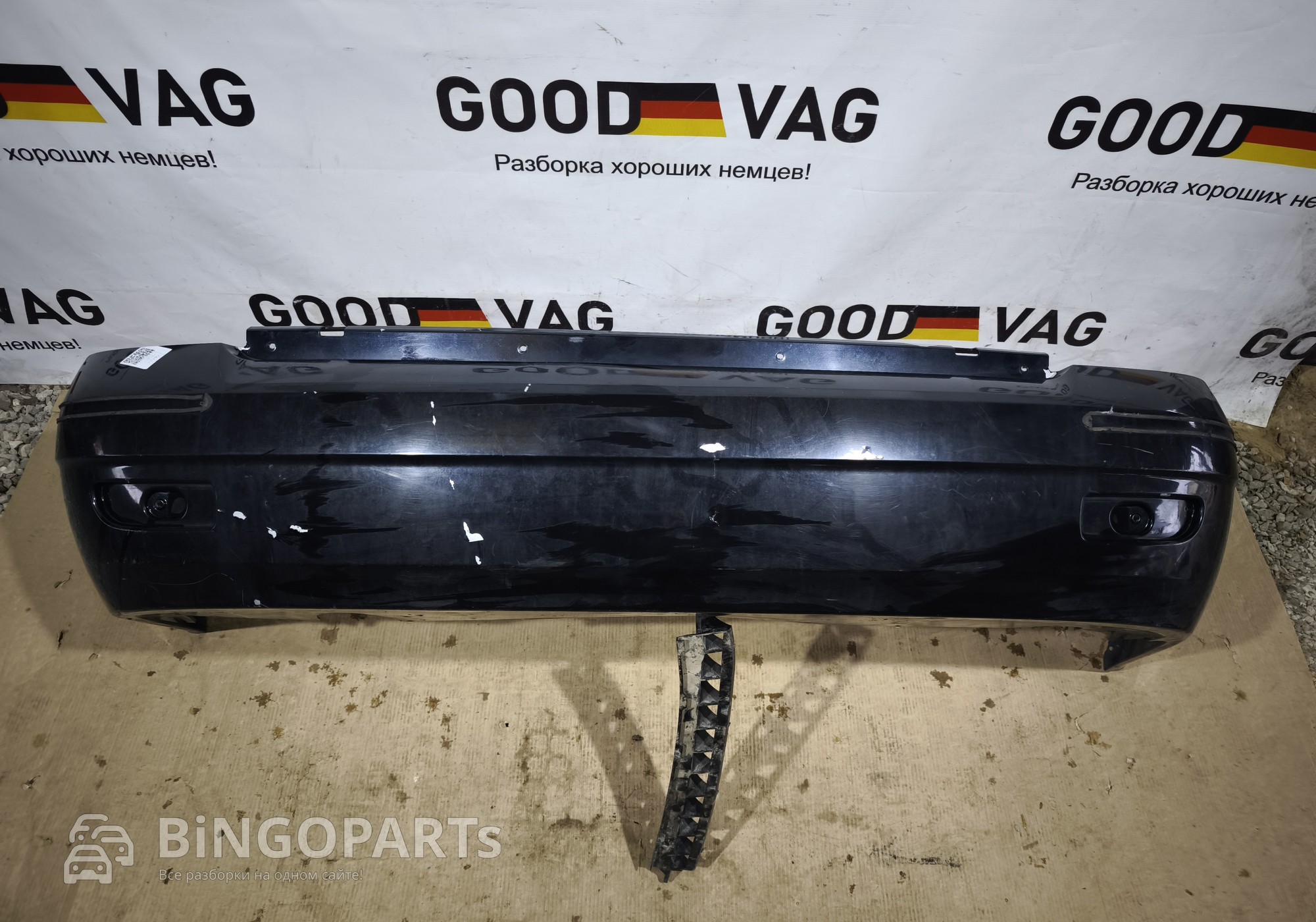 21702804015 Бампер задний черный Приора ВАЗ 2170 для Lada Priora (с 2007)