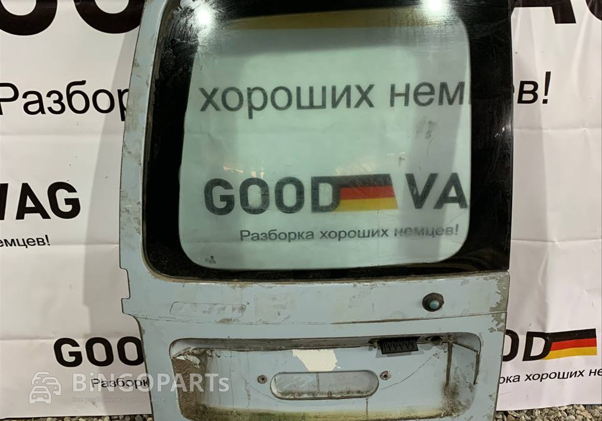 Дверь багажника задняя левая серая для Volkswagen Caddy III (с 2004 по 2015)