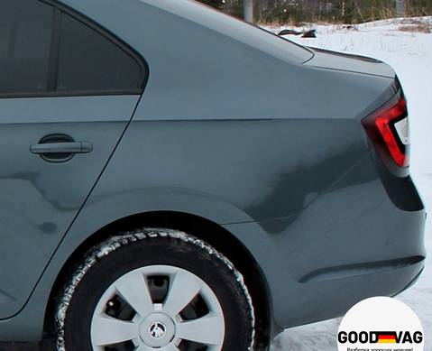 5JH809605C Крыло заднее (четверть) левое серо-синее для Skoda Rapid I (с 2012 по 2020)