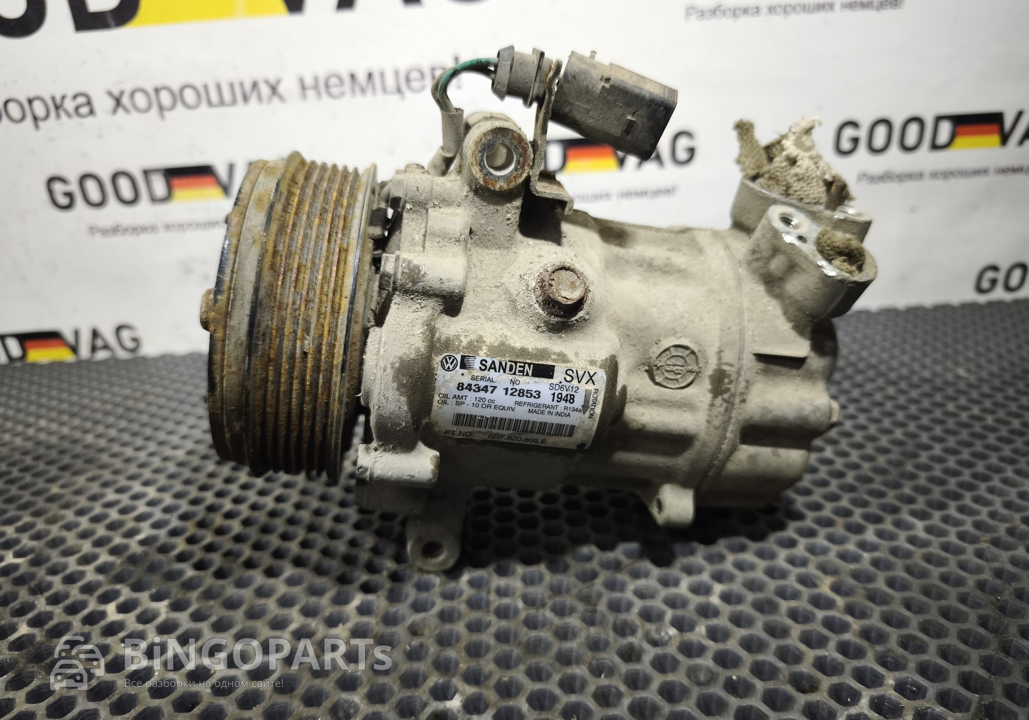 6RF820803E Компрессор кондиционера для Volkswagen Polo V (с 2009 по 2020)