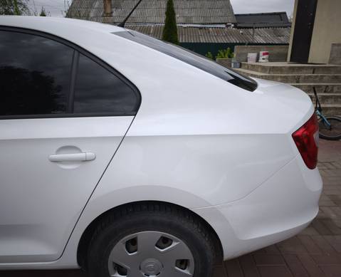 5JH809606C Крыло заднее (четверть) правое белое для Skoda Rapid I (с 2012 по 2020)