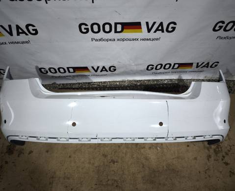 60U807421B Бампер задний белый Рапид 2012-2020 для Skoda Rapid I (с 2012 по 2020)