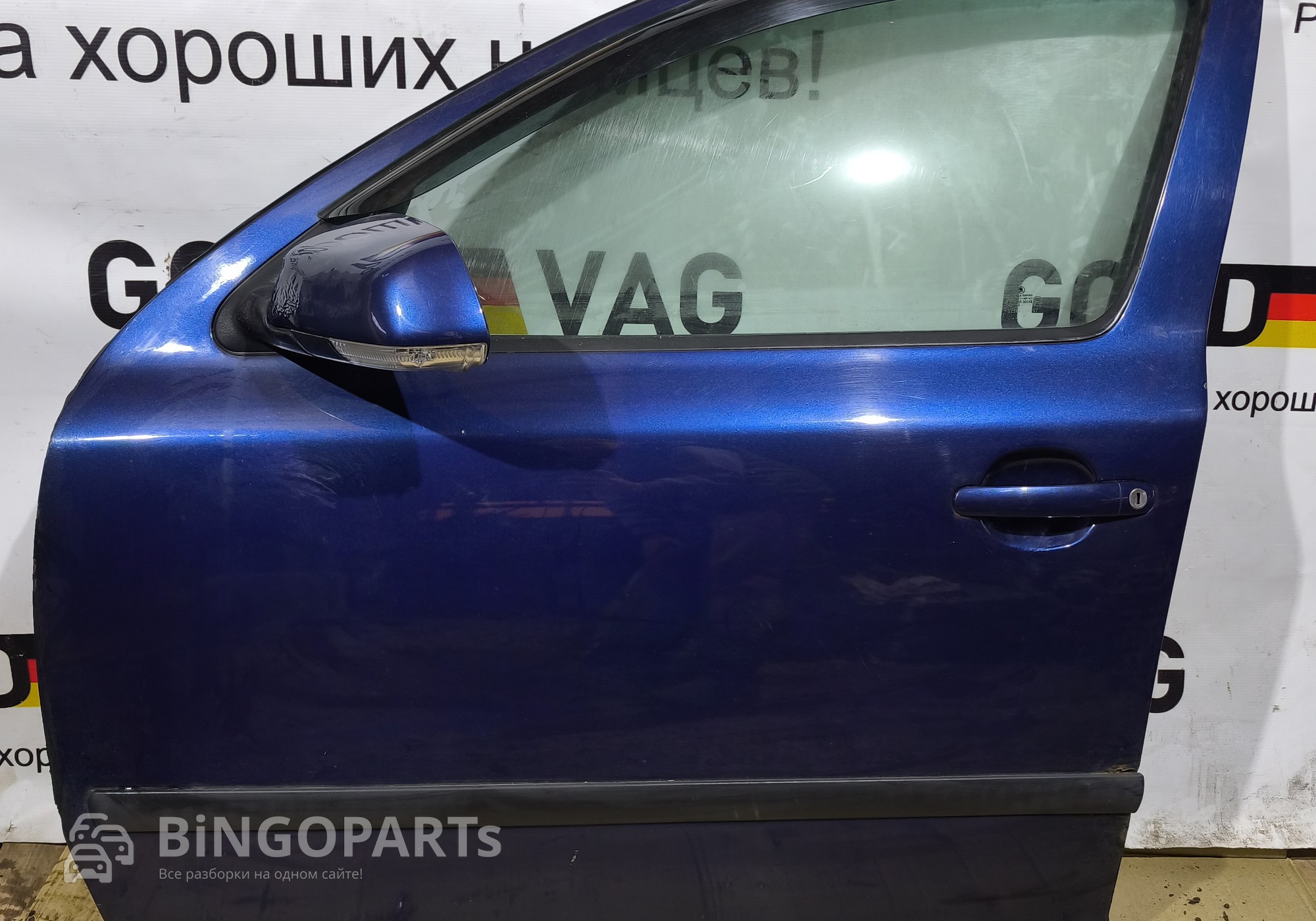 1Z0831055 Дверь передняя левая синяя