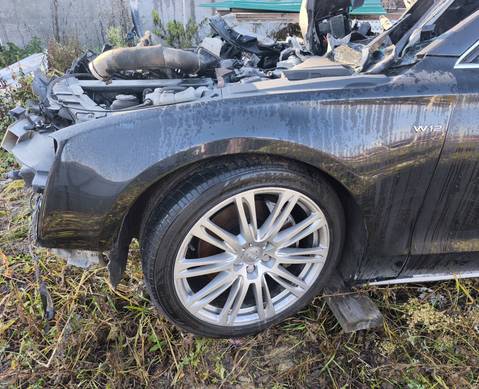 4H0821105B Крыло переднее левое черное для Audi A8 D4 (с 2009 по 2017)