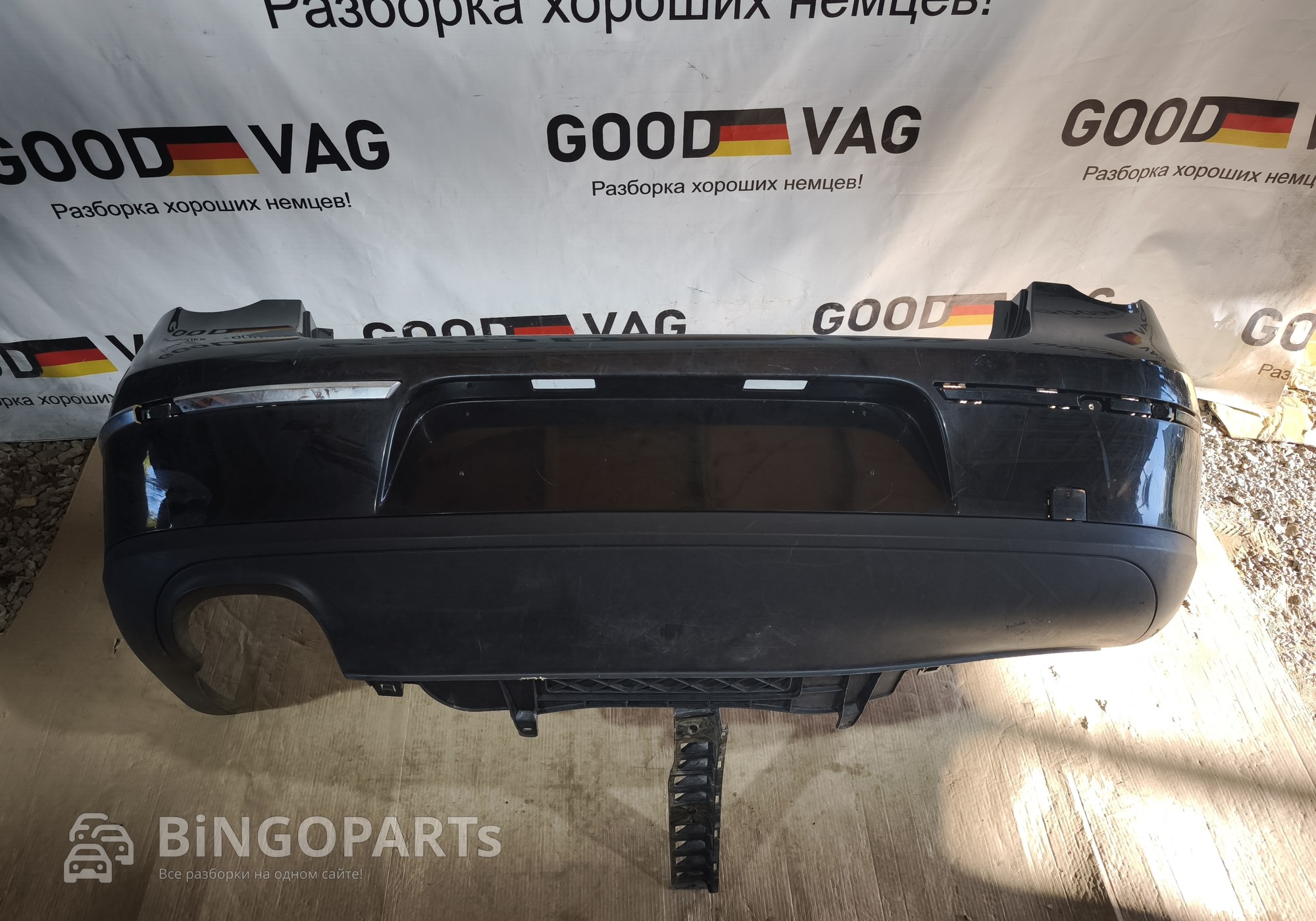 3C5807417 Бампер задний черный Пассат Б6 седан 2005-2011 для Volkswagen Passat B6 (с 2005 по 2011)