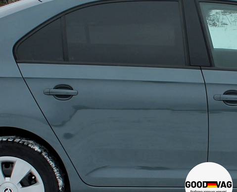 5JA833052B Дверь задняя правая серо-синяя для Skoda