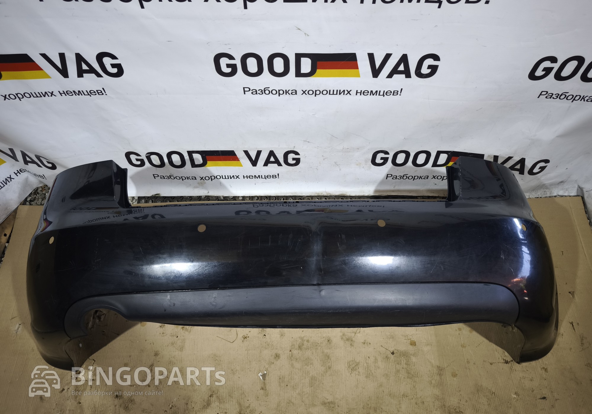 8E5807511L Бампер задний черный A4 B7 2004 - 2009 для Audi A4 B7 (с 2002 по 2009)