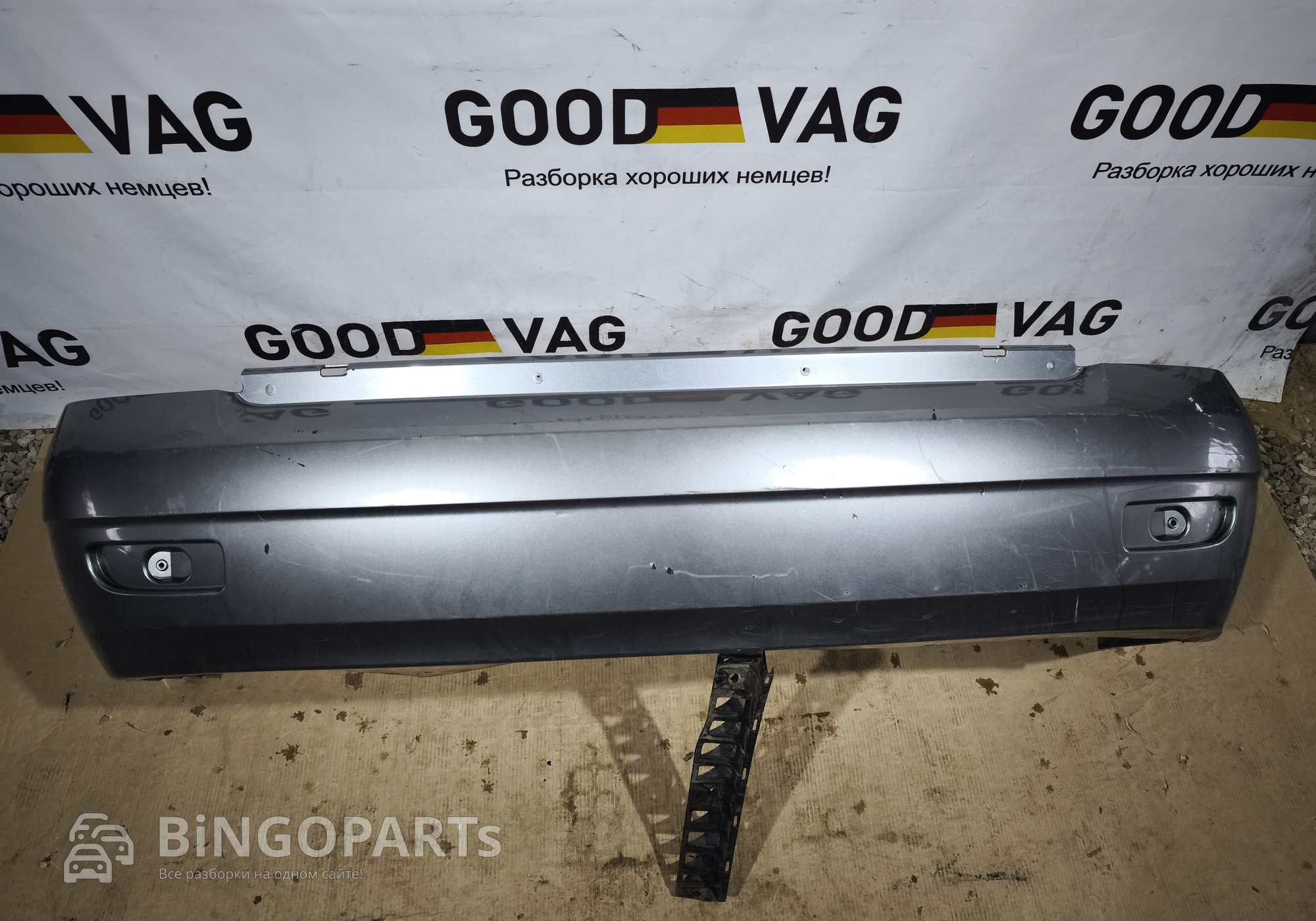 21702804015 Бампер задний темно-серебристый Приора ВАЗ 2170 для Lada Priora (с 2007)