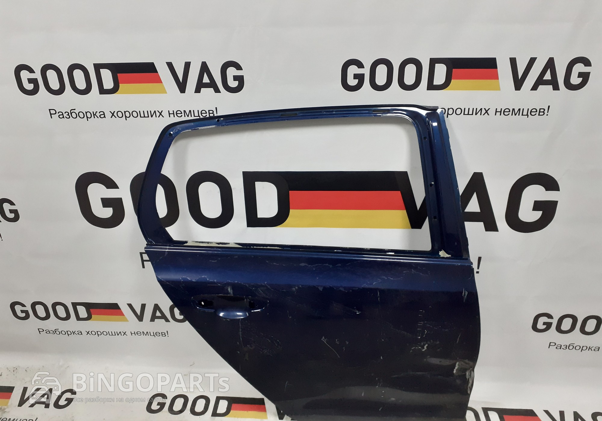 5K6833312 Дверь задняя правая синяя для Volkswagen Golf VI (с 2009 по 2012)