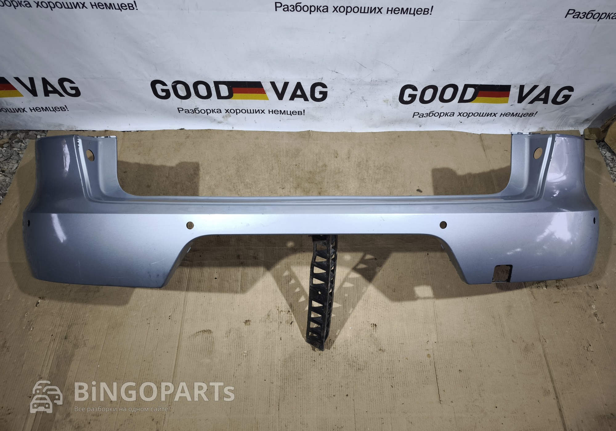 95B807421L Бампер задний серебристый Порше Макан 95B 2014-2018 для Porsche Macan (с 2014)