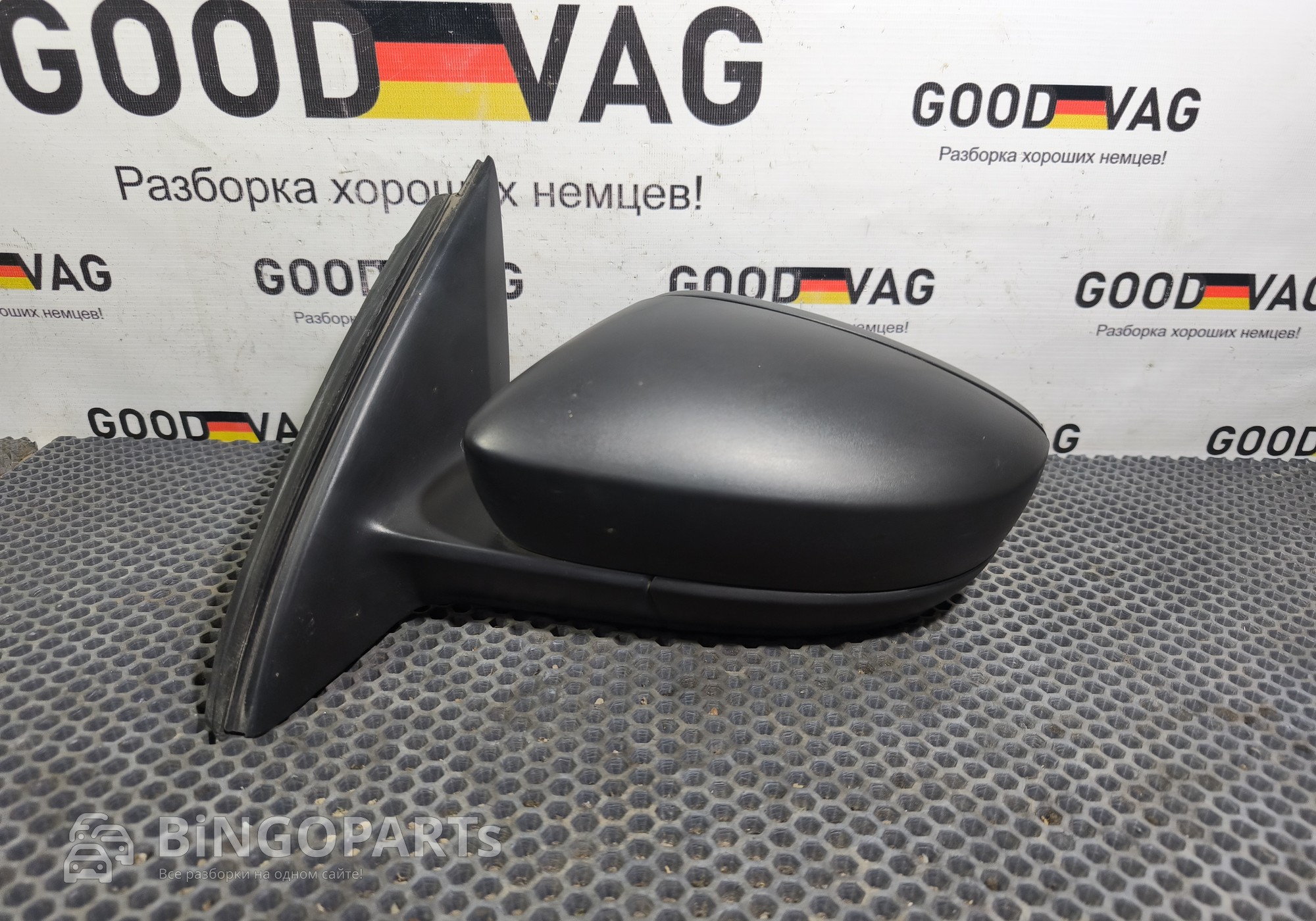 5JB857501F Зеркало заднего вида боковое левое для Skoda Rapid I (с 2012 по 2020)