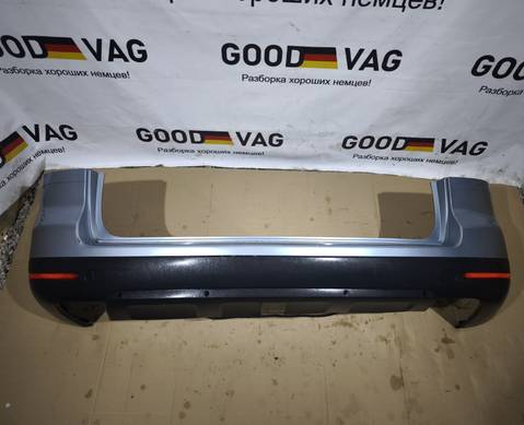 7L6807421 Бампер задний сине-серый 2002-2009 дизель для Volkswagen Touareg I (с 2002 по 2010)