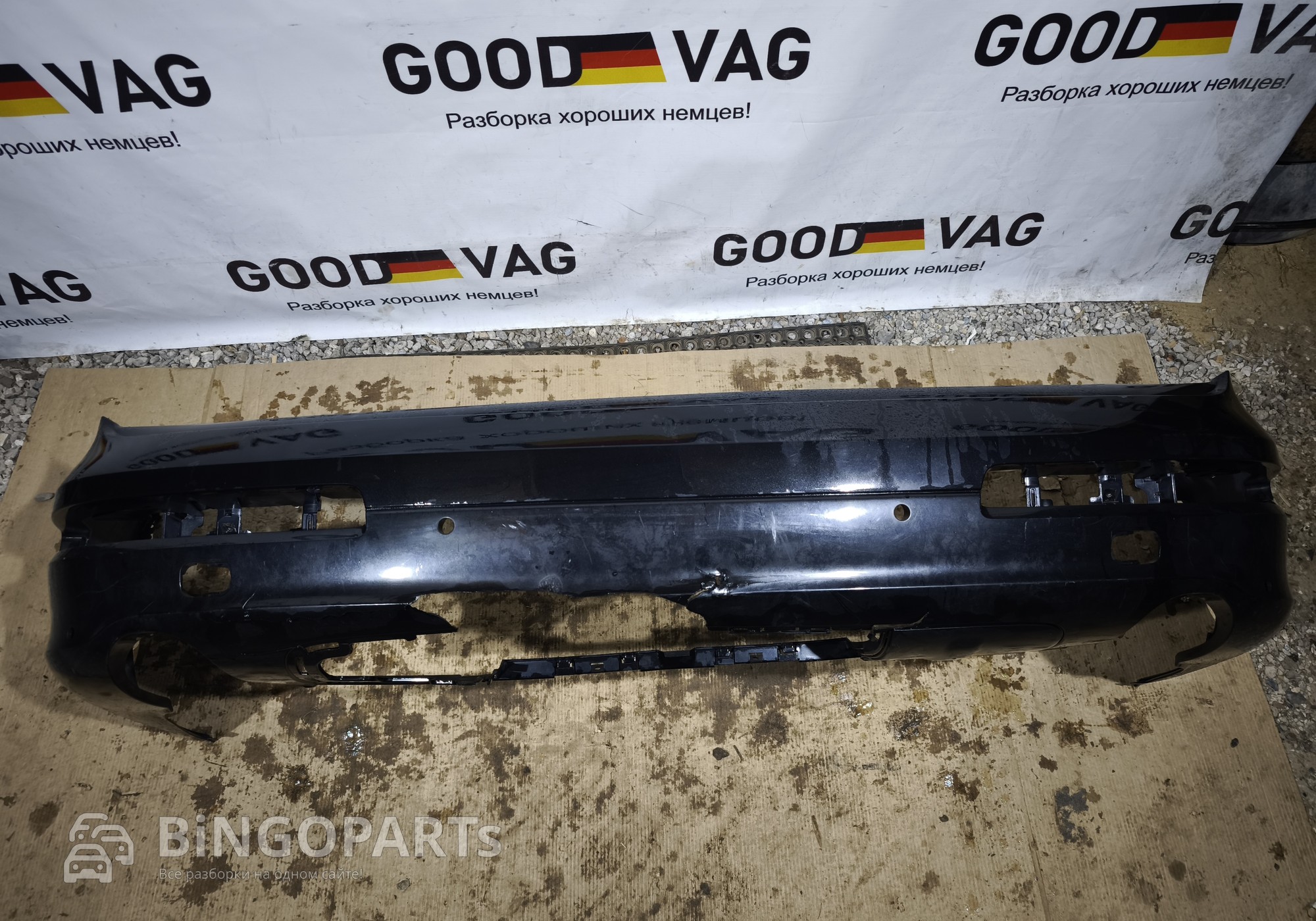 4L0807511B Бампер задний черный Q7 4L 2005-2009 для Audi Q7 4L (с 2005 по 2015)