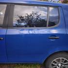 5J6833055 Дверь задняя левая синяя для Skoda Fabia II (с 2006 по 2014)