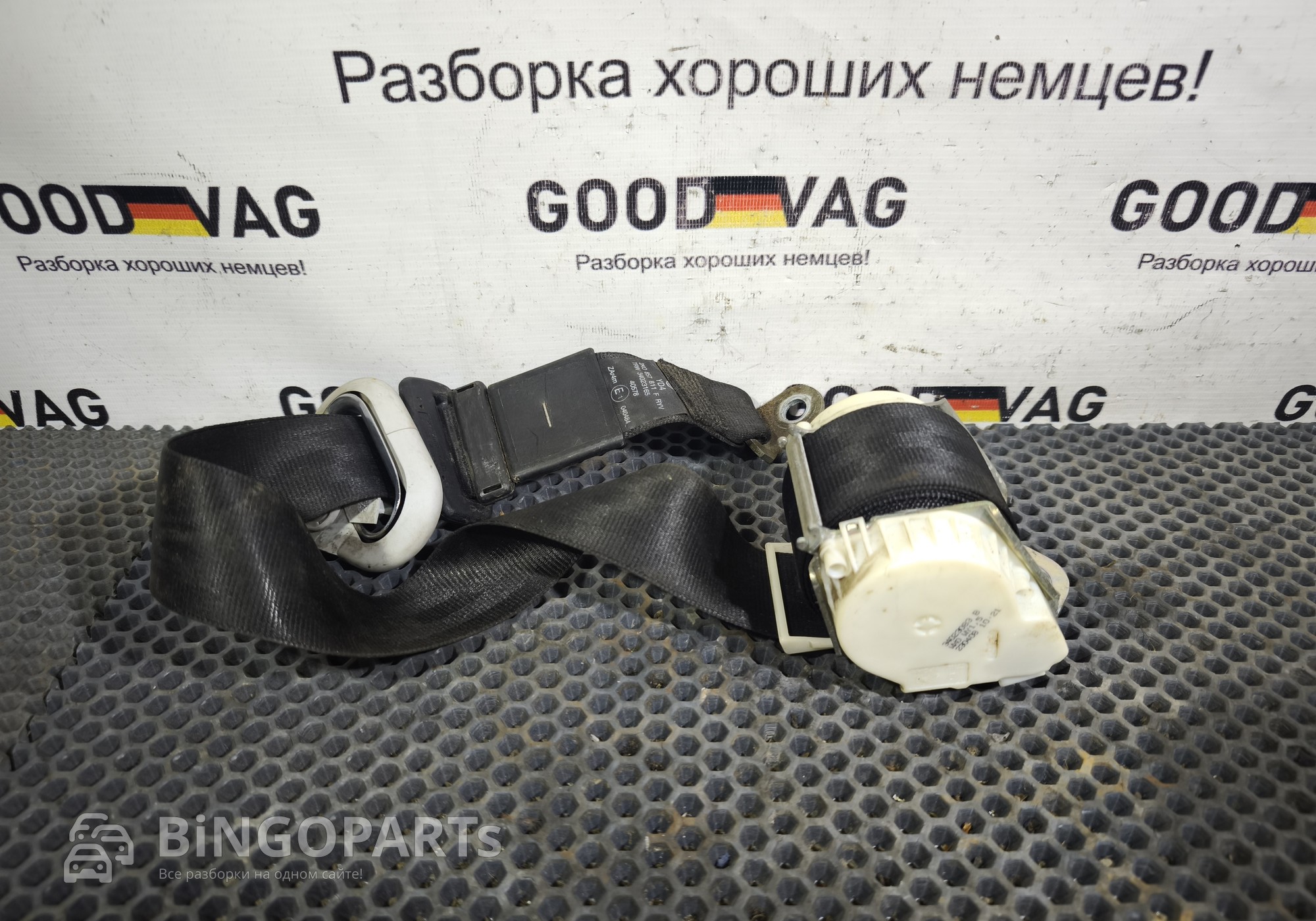 2K0857811F Ремень безопасности задний левый для Volkswagen Caddy III (с 2004 по 2015)