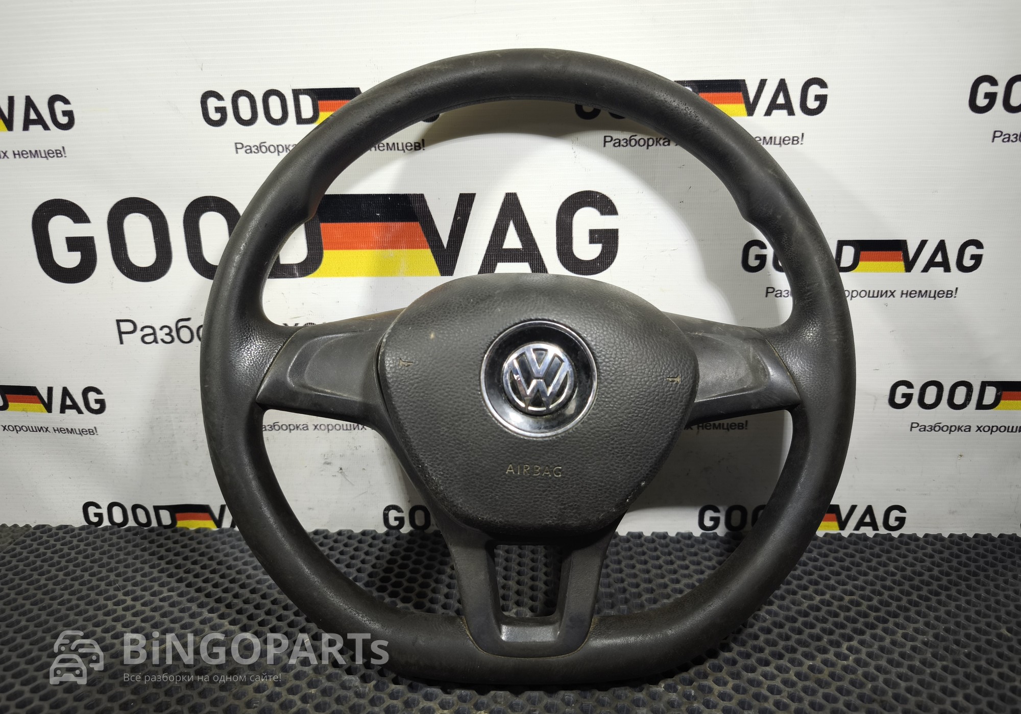 6C0419091AQ81U Рулевое колесо c AIR BAG (с подушкой) 2019 для Volkswagen Polo V (с 2009 по 2020)
