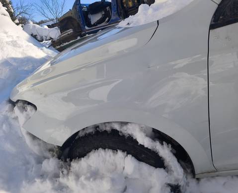 6N5821021A Крыло переднее левое белое для Volkswagen Polo VI (с 2017)