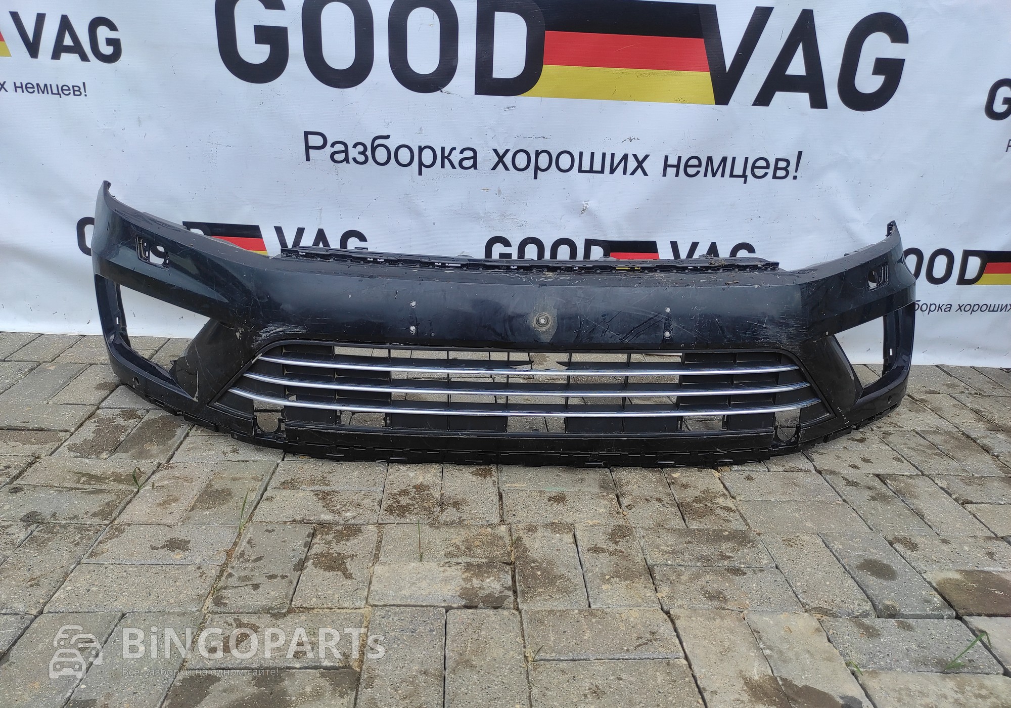 7P6853677E Бампер передний для Volkswagen Touareg II (с 2010 по 2018)