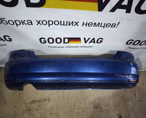 6RU807421D Бампер задний синий Поло 5 2015-2020 для Volkswagen Polo V (с 2009 по 2020)