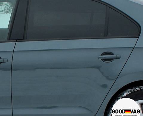 5JA833051B Дверь задняя левая серо-синяя для Skoda